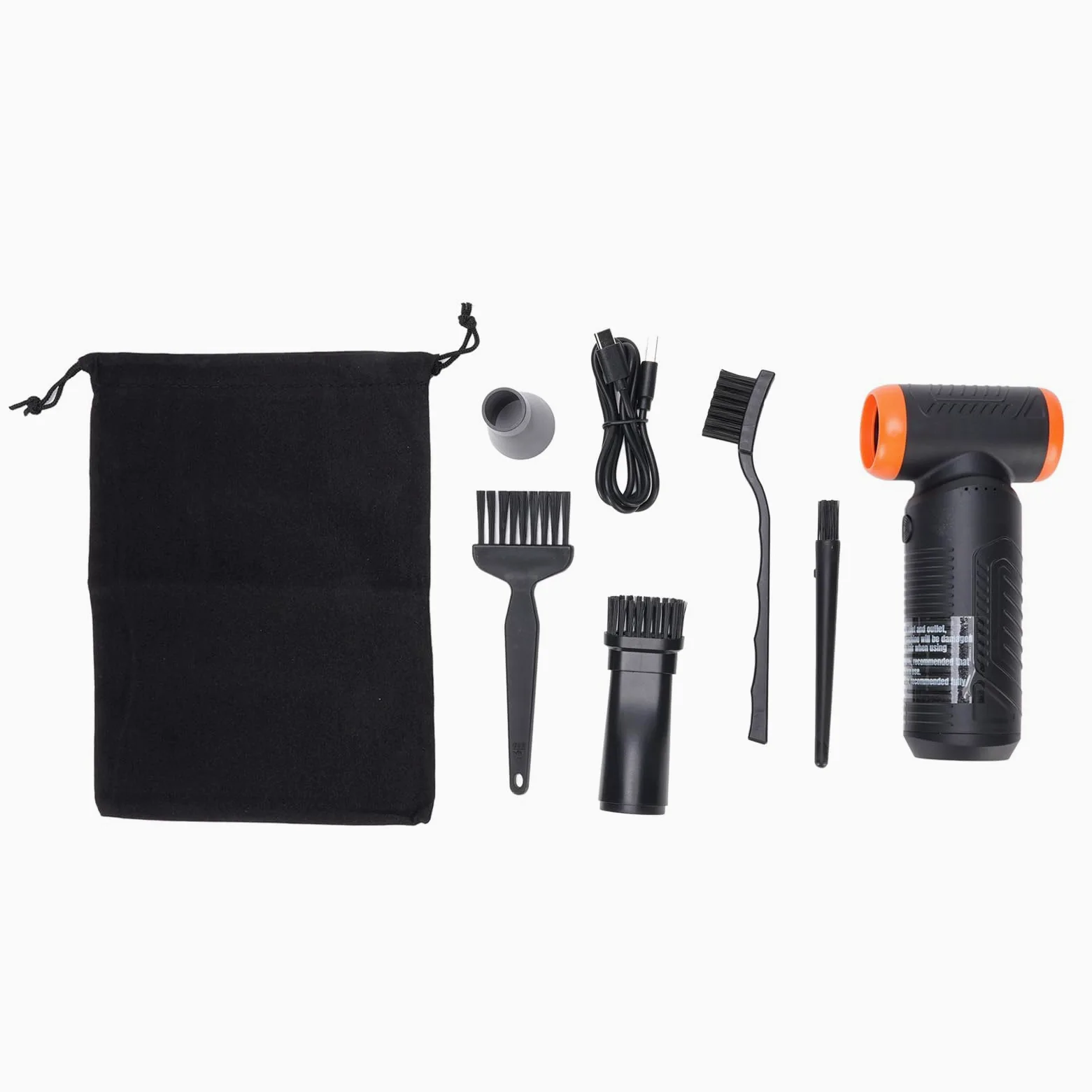 Mini Soffiatore Ad Aria Compressa Ricaricabile, 130.000 Giri/min, con Motore Senza Spazzole, Senza Fili, per Pulizia di Auto, Tastiera, PC e Casa, Batteria da 6.000 MAh
