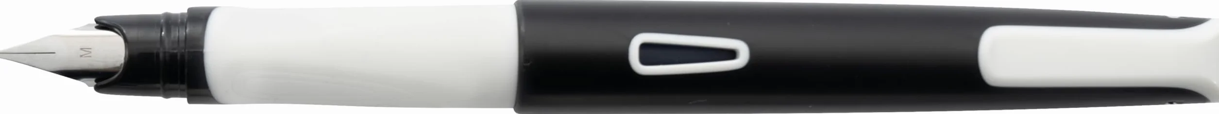 EBERHARD FABER 551001 Set da scrittura NXT-PEN bianco/nero con penna stilografica, cancellino e cartucce d'inchiostro