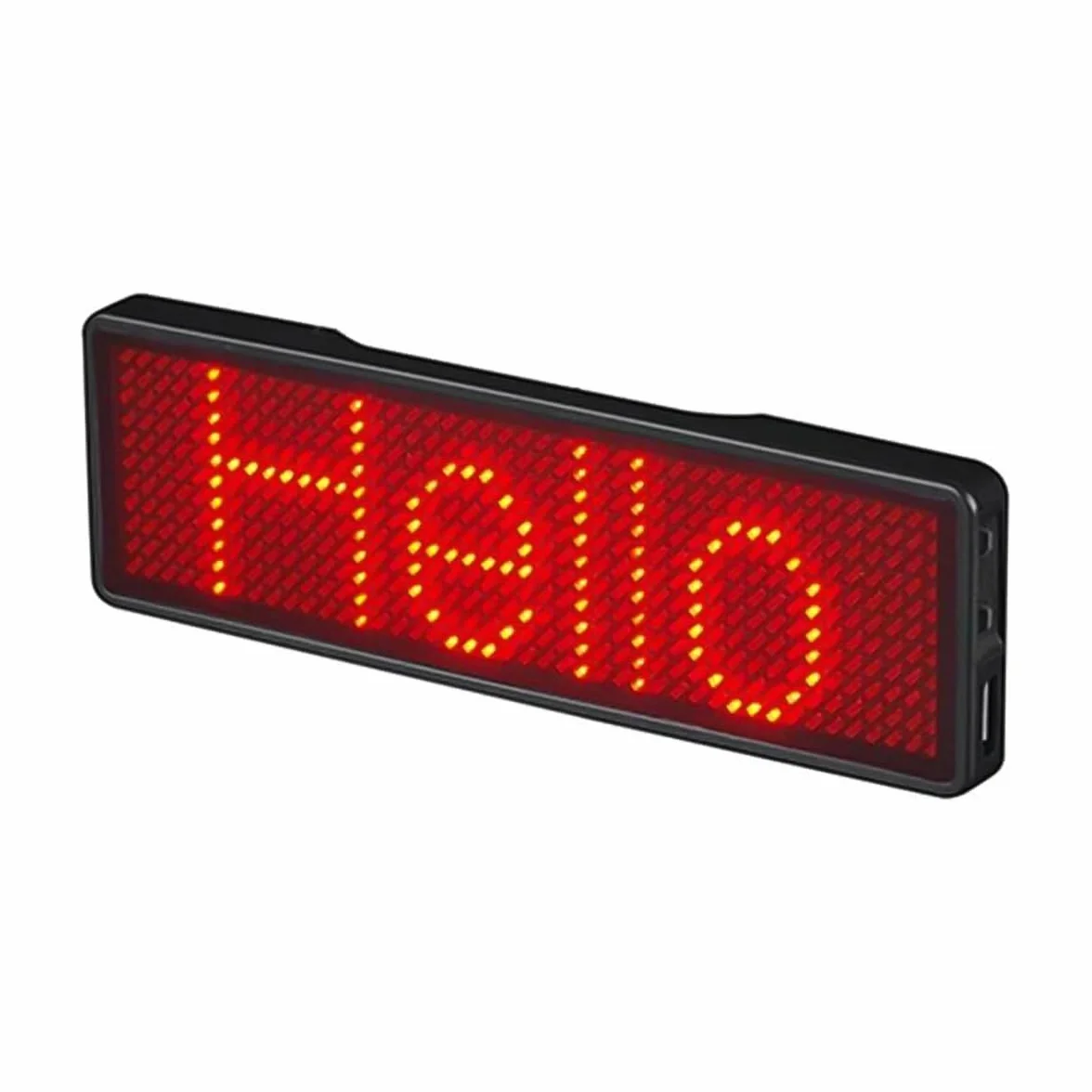 DollaTek Wireless LED Ricaricabile Targhetta a Scorrimento Programmabile Mini Display Rosso