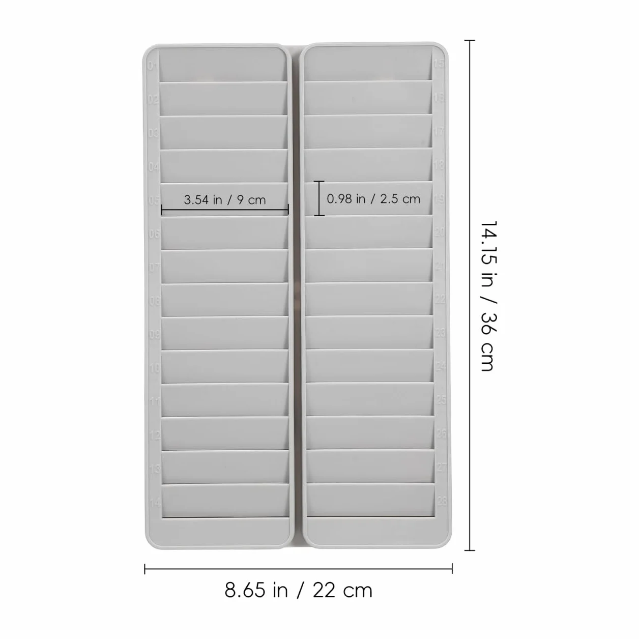 LALAFINA Porta Tessere Da Parete 28 Slot Porta Badge Ufficio Carte Di Credito in Pp Supporto Per Registratore Di Presenze In Fabbrica Contenitori