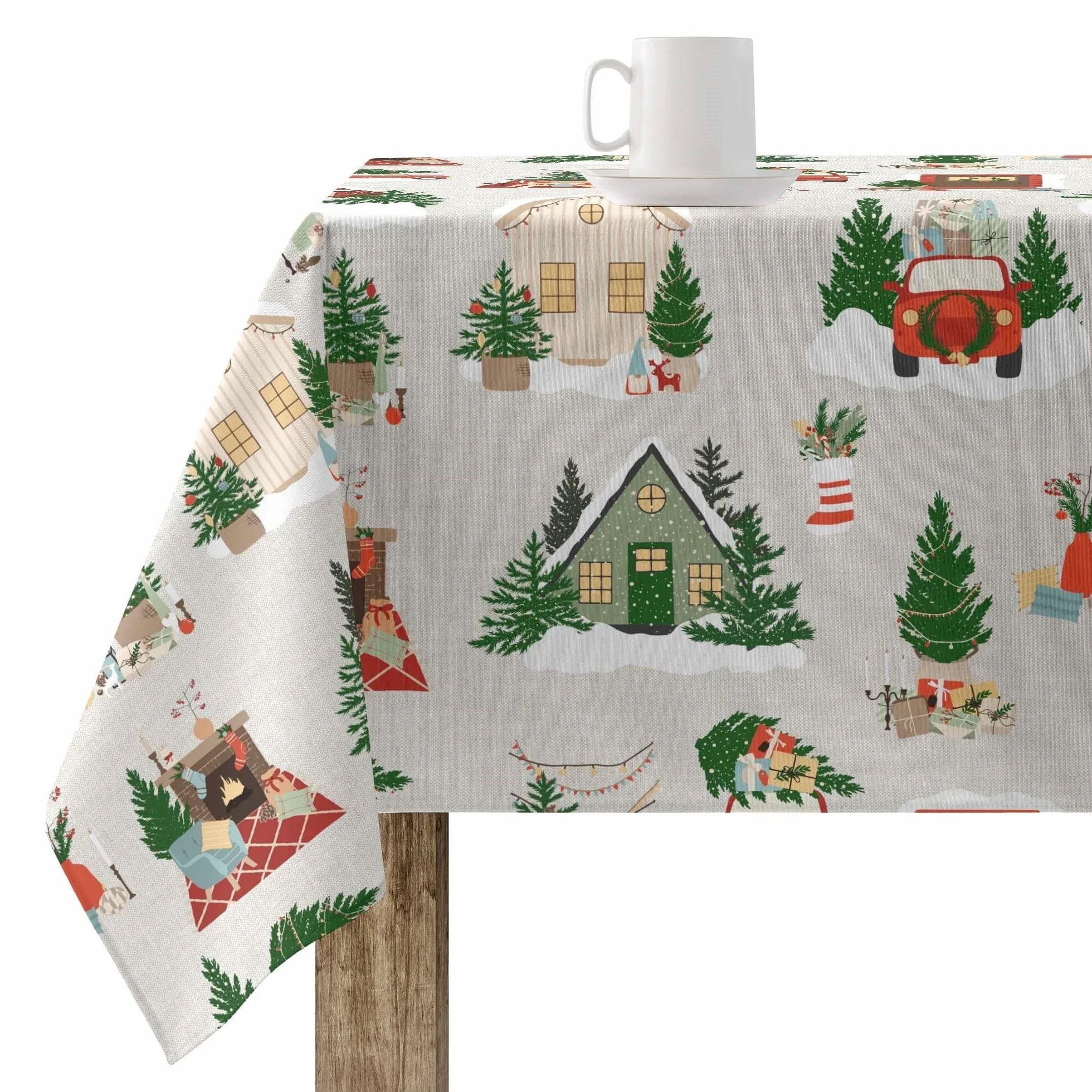 MANTEL RESINADO ANTIMANCHAS MODELO MERRY CHRISTMAS 78