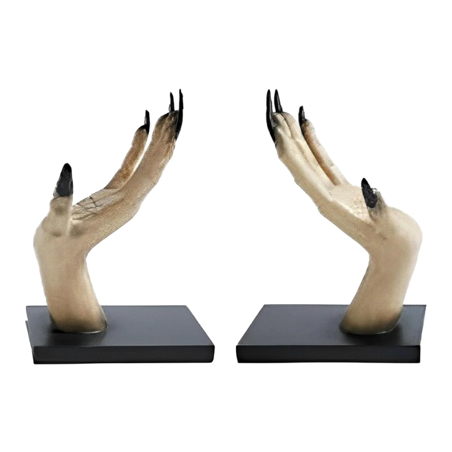 Reggilibri Originali Supporto Mani Di Gotiche In Resina Per Halloween | Fermalibri Di Halloween per Studenti Donne Uomini Comodino Biblioteca Scuola Soggiorno Camera da