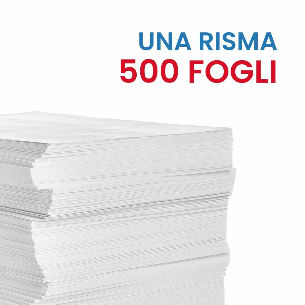Risma Carta A4 80 gr/mq 500 Fogli Bianca IMBALLAGGI 2000