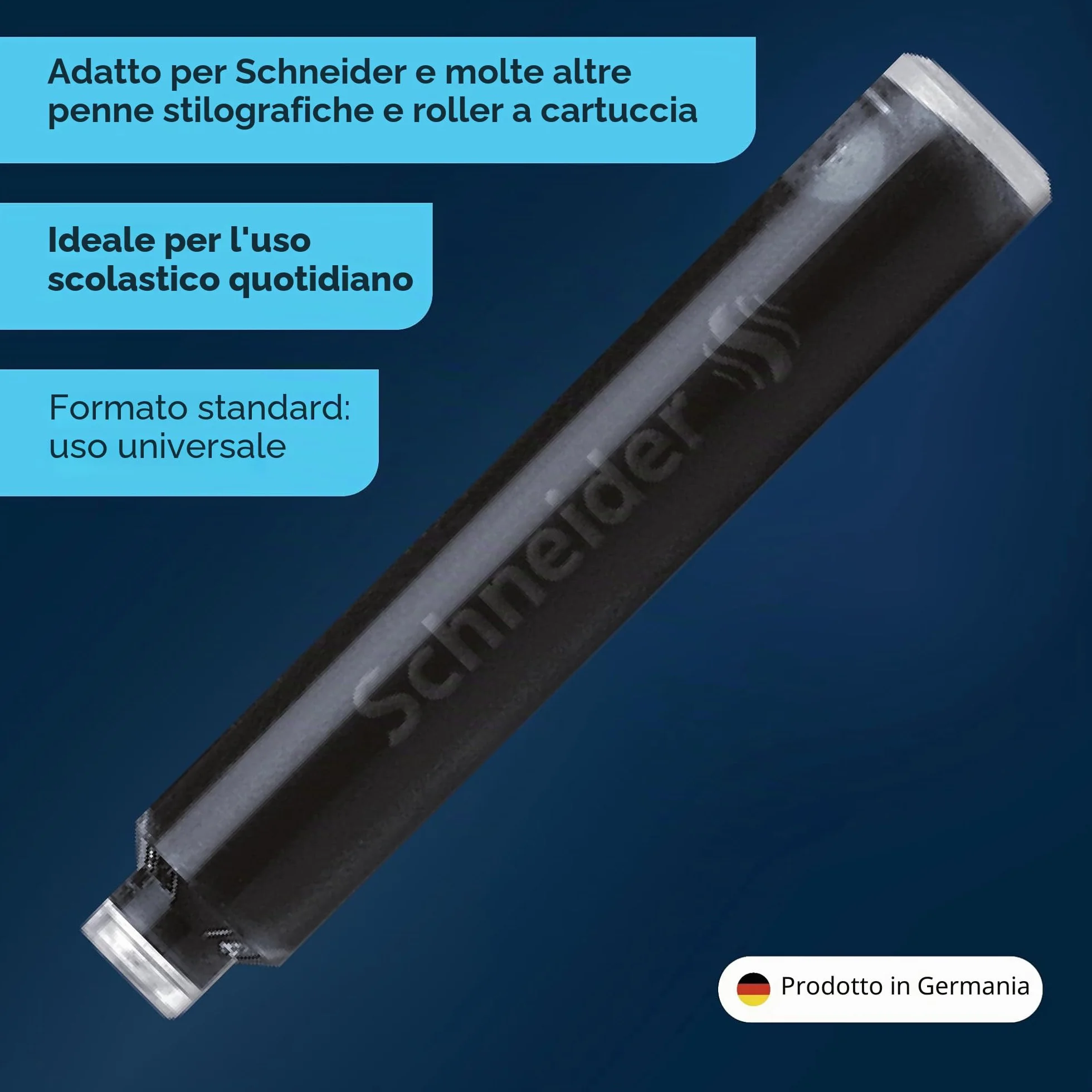 Schneider Cartuccia Inchiostro Nero 100 Pezzi Set