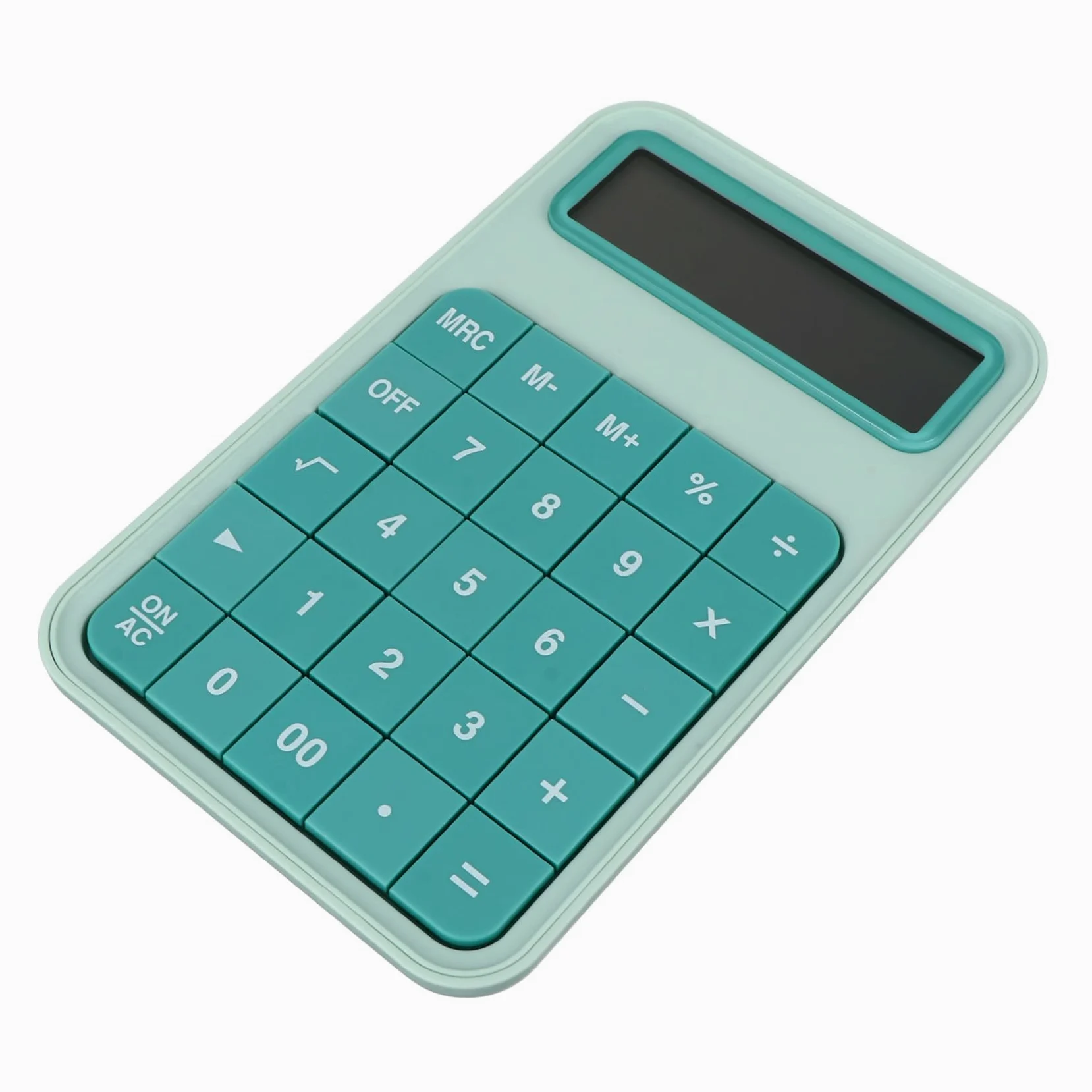 Lurrose Calcolatrice da Ufficio Standard a 12 Cifre Ampio Display Lcd, Leggera e Pratica, per Scuola, Ufficio, Casa e Banco, Verde
