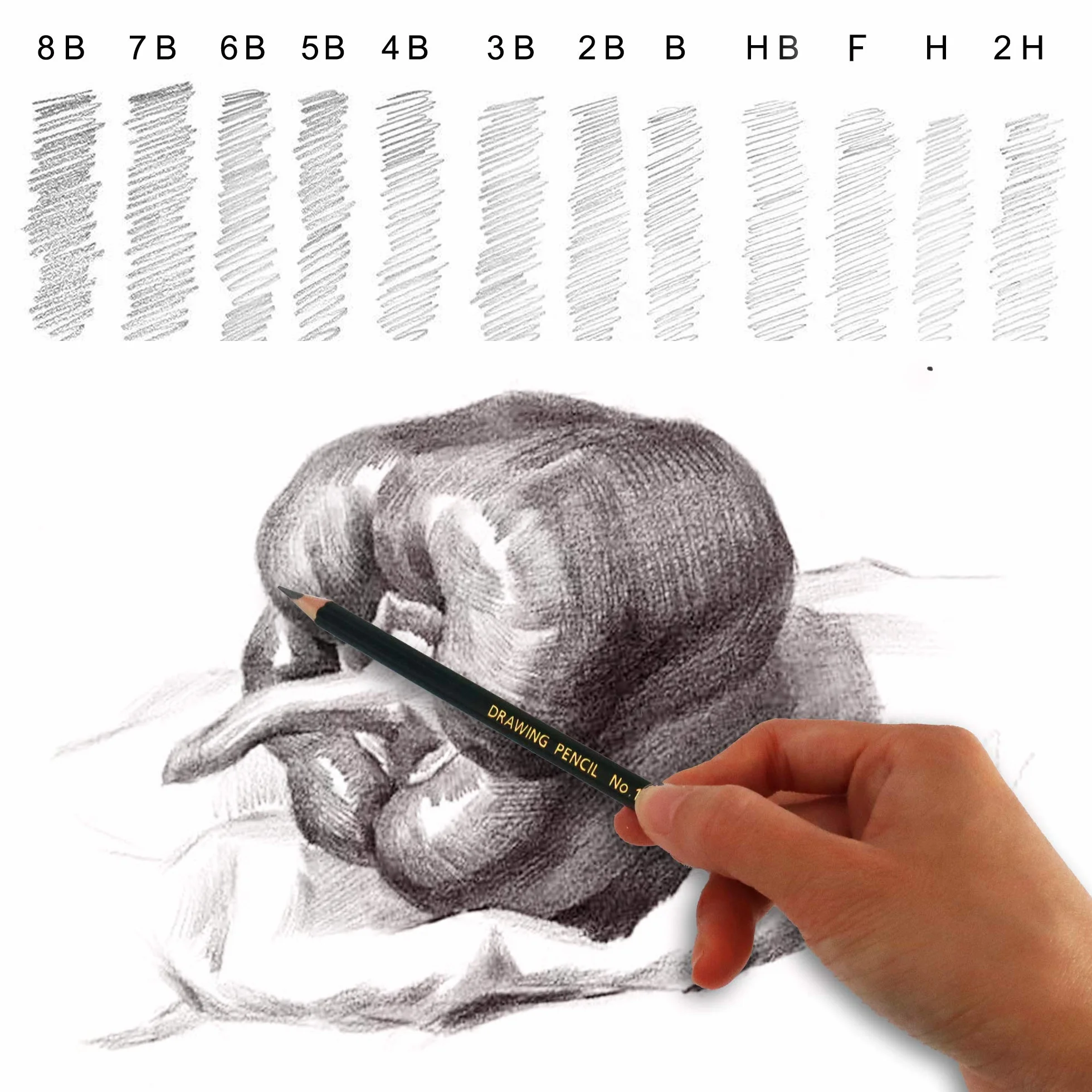 Kit Schizzo Matite Colorate Artistico 12 Matite 72 Colori Astuccio Portapenne Grande
