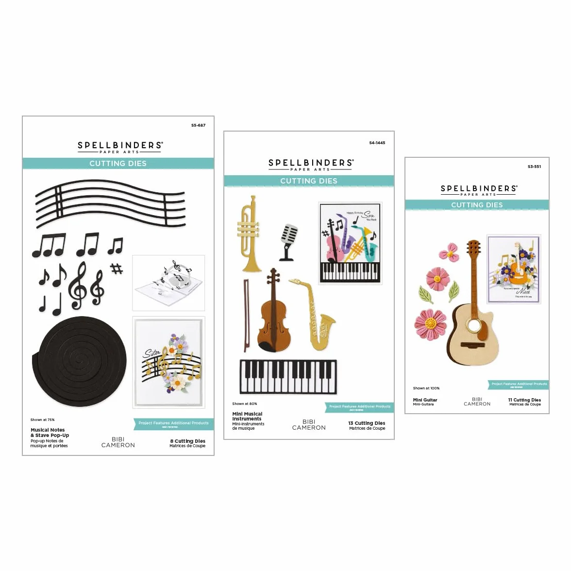 Bibi Cameron Pacchetto Piccoli Strumenti Collezione Note Musicali
