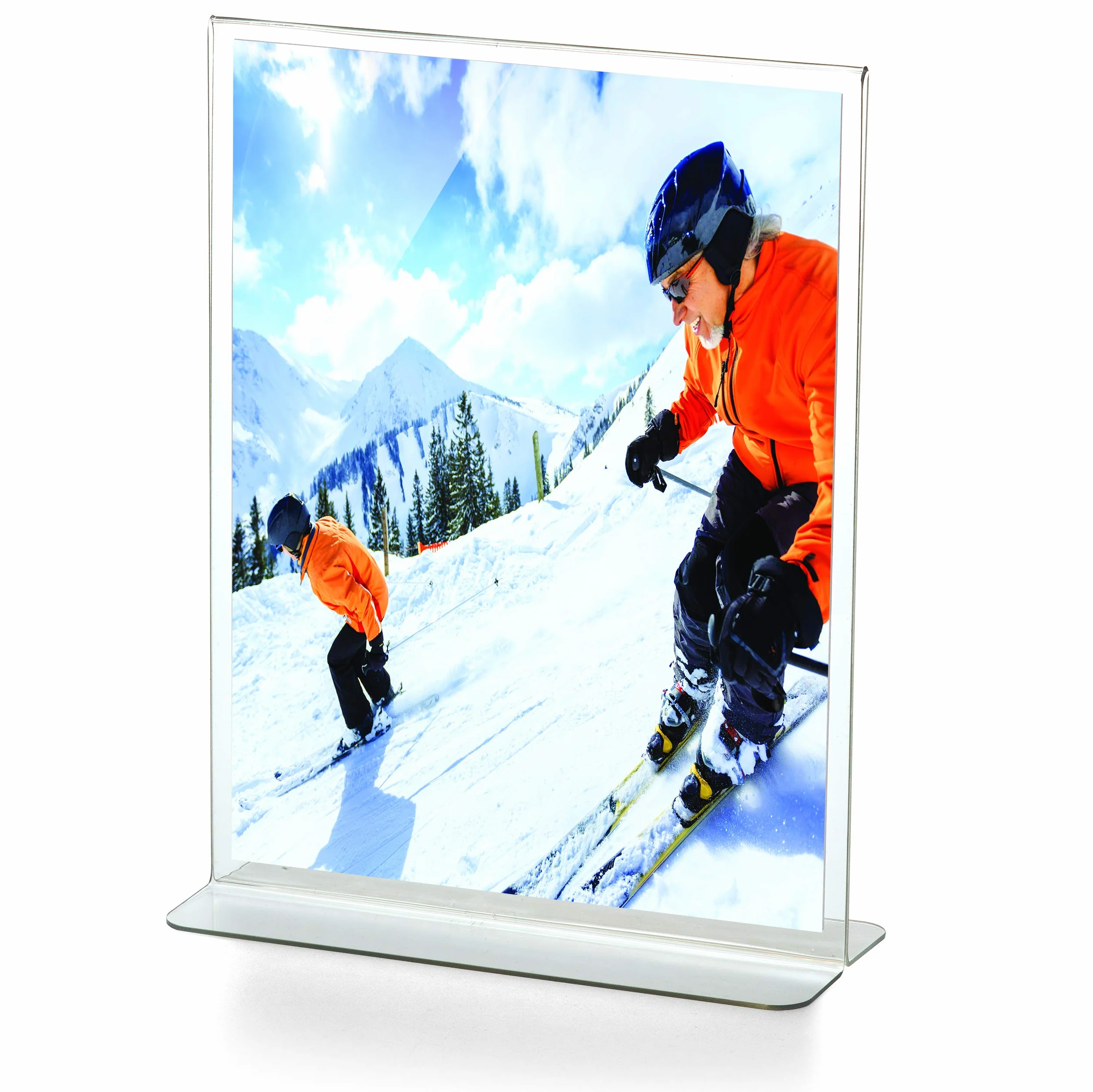 Officemate Supporto verticale verticale per cartelli, 21 x 28 cm, trasparente, fornito in 6 pezzi (23063)