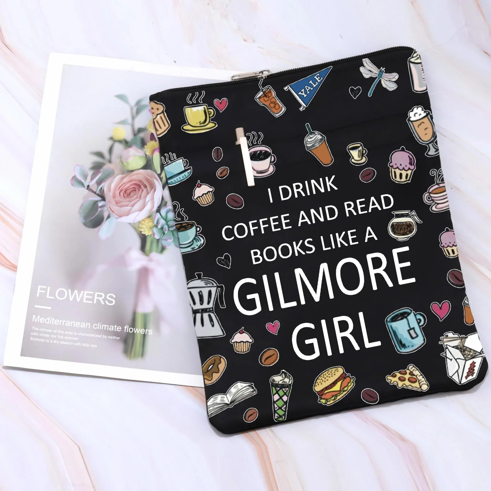 Luke's Diner Book Sleeve – Copertina per libro ispirata a Gilmore Girls, regalo per amanti del caffè
