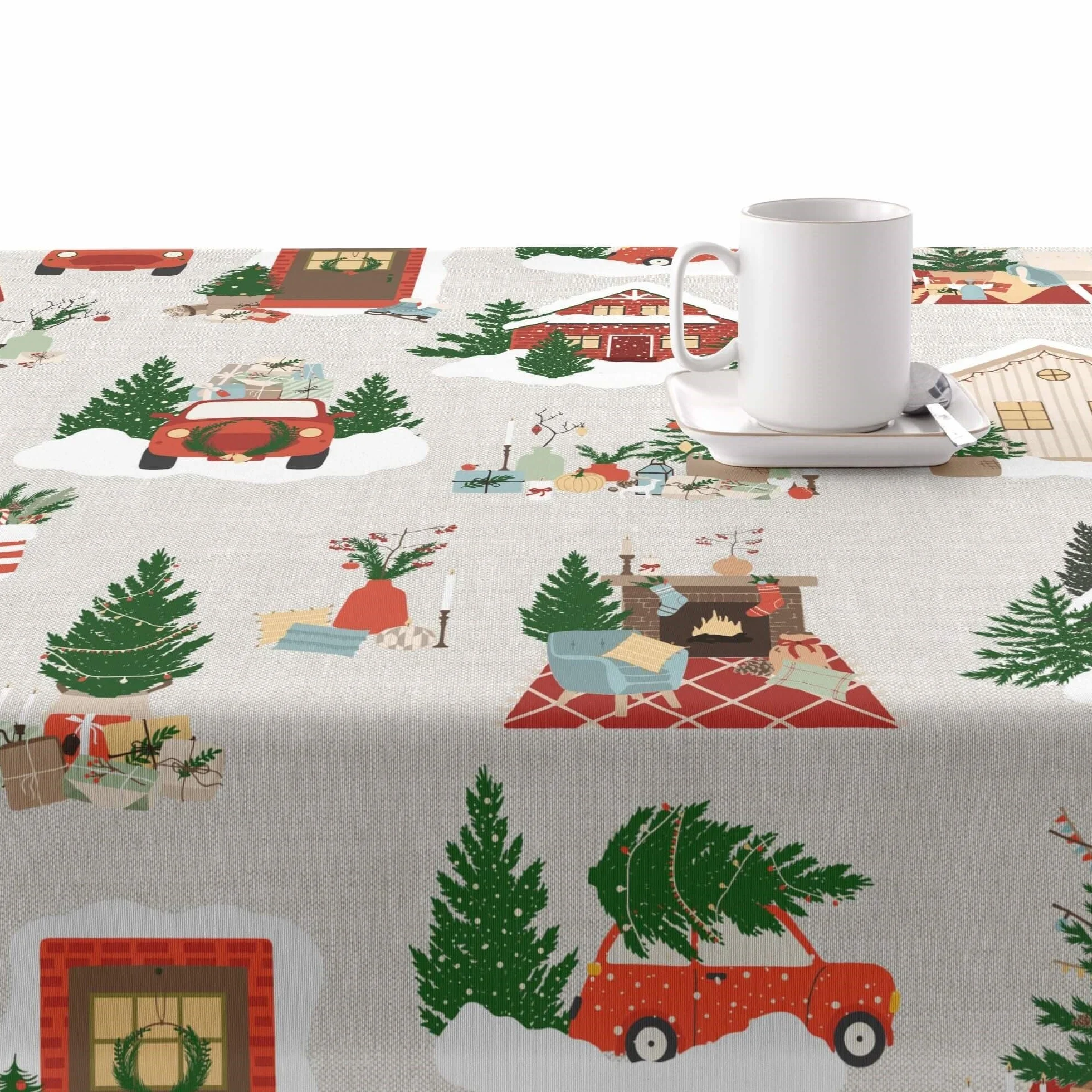 MANTEL RESINADO ANTIMANCHAS MODELO MERRY CHRISTMAS 78