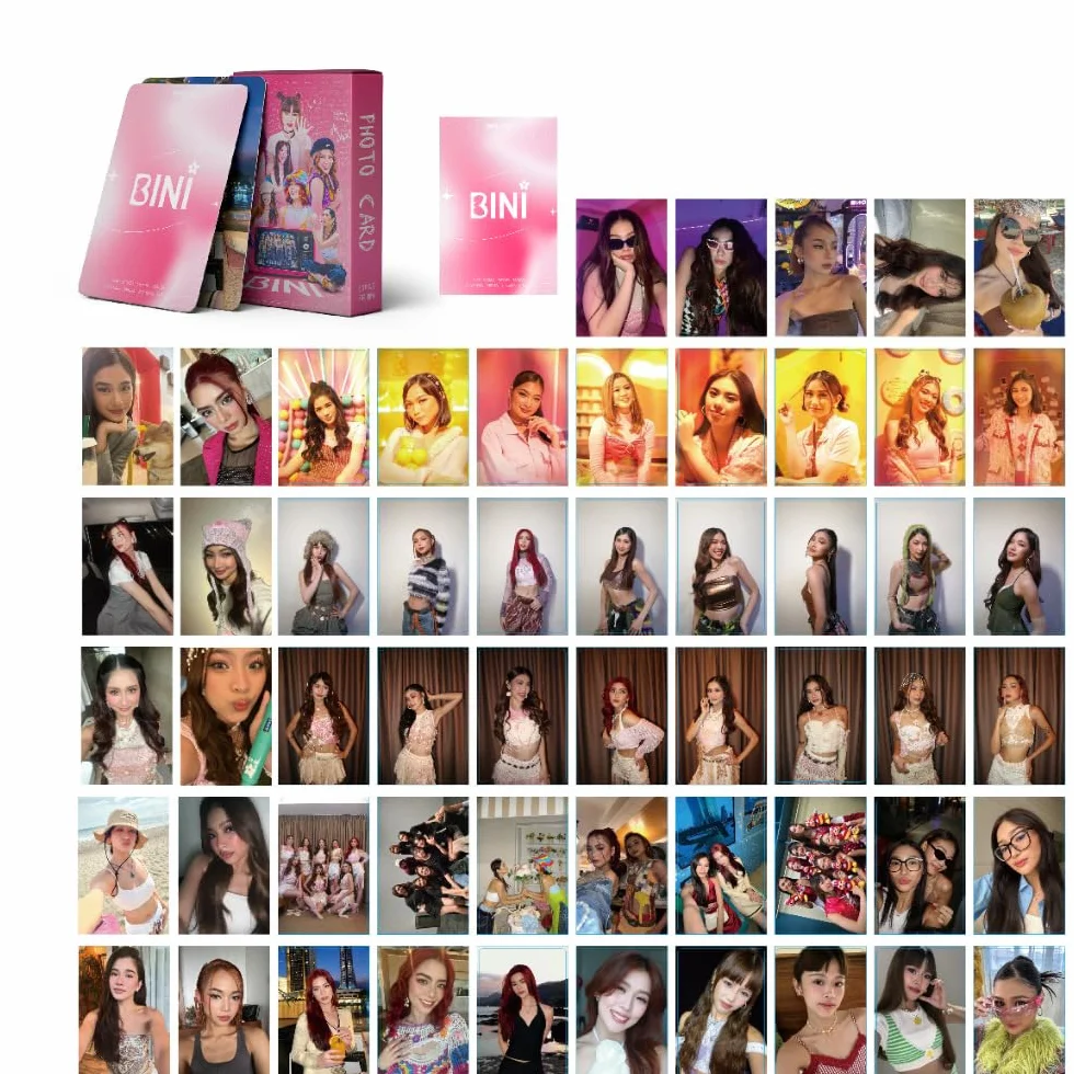 BINI Kpop Photocards Set 55 Cards Mini Album Carte Foto Regalo dei Fan