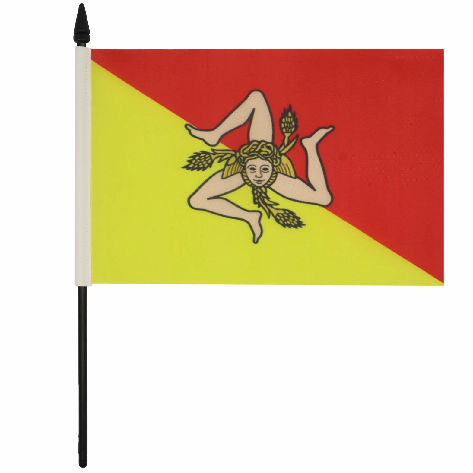 AZ FLAG Bandiera Da Tavolo Sicilia 21x14 cm - Piccola Bandierina Siciliana