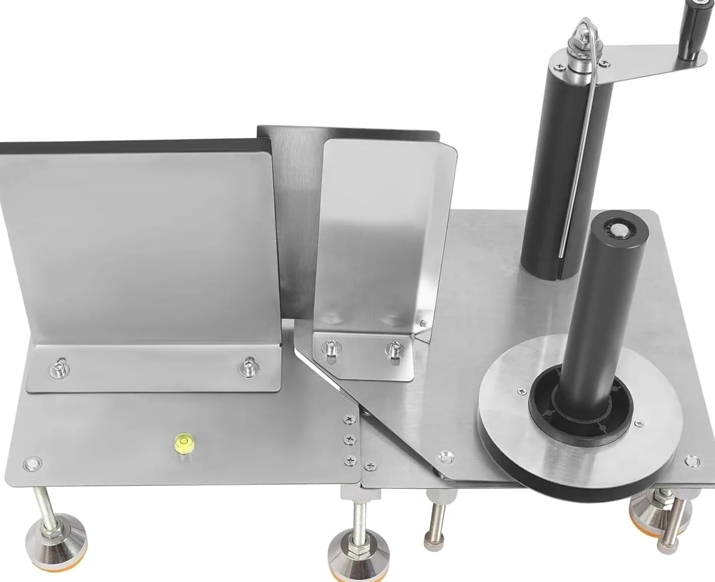 Etichettatrice Manuale per Bottiglie con Altezza Regolabile, Adatta a Bottiglie Rotonde, quadrate e poligonali, Ideale per Piccole Imprese.