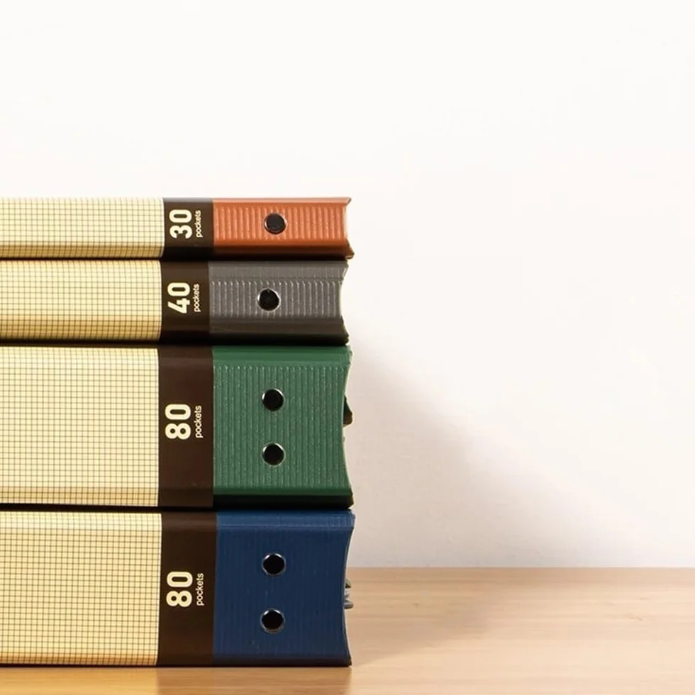 Ampie applicazioni 5 cartelle portadocumenti A4 da 80 pagine con inserti trasparenti, for documenti di dati, forniture for ufficio(Grijs)