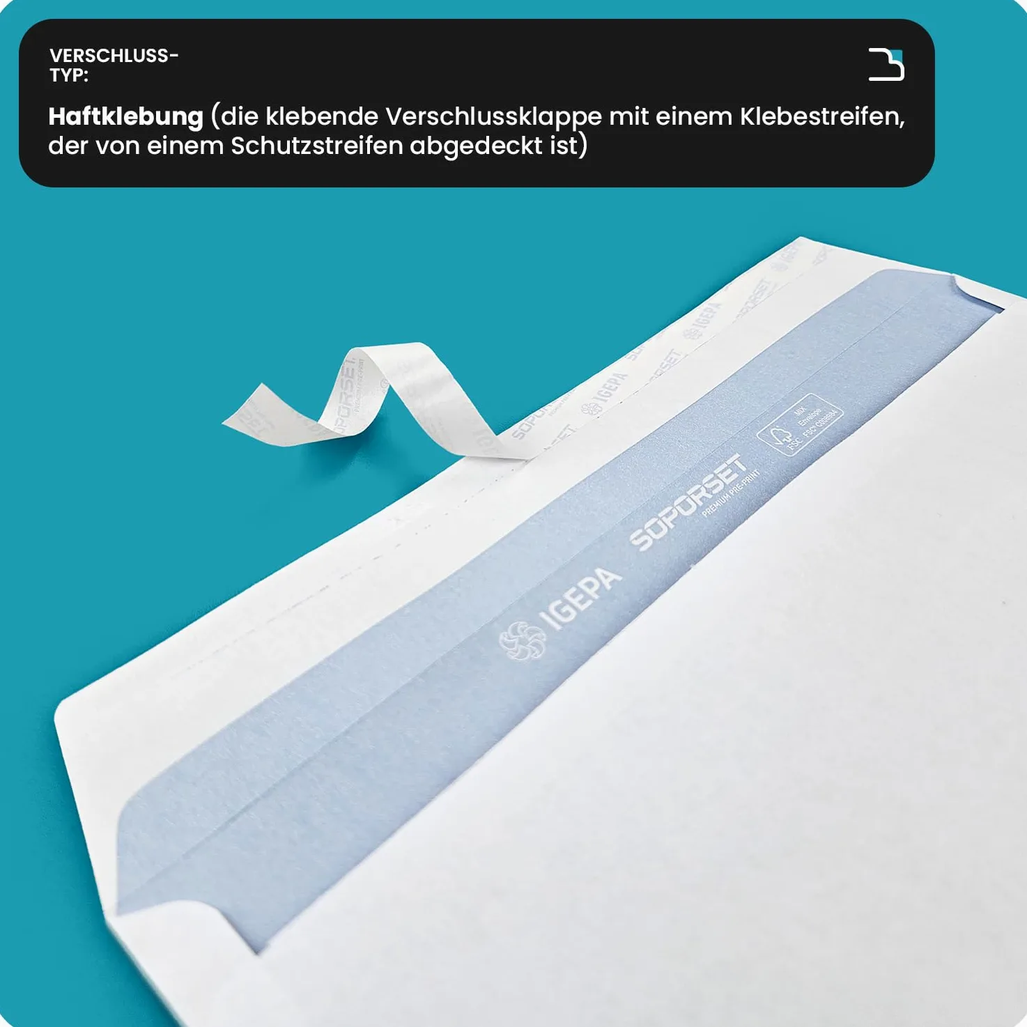 Netuno 1000 buste da lettera bianco con finestra a sinistra DL 110 x 220 mm buste commerciali lunghe americane taglio dritto con strip adesivo con stampa interna carta premium buste business bianche