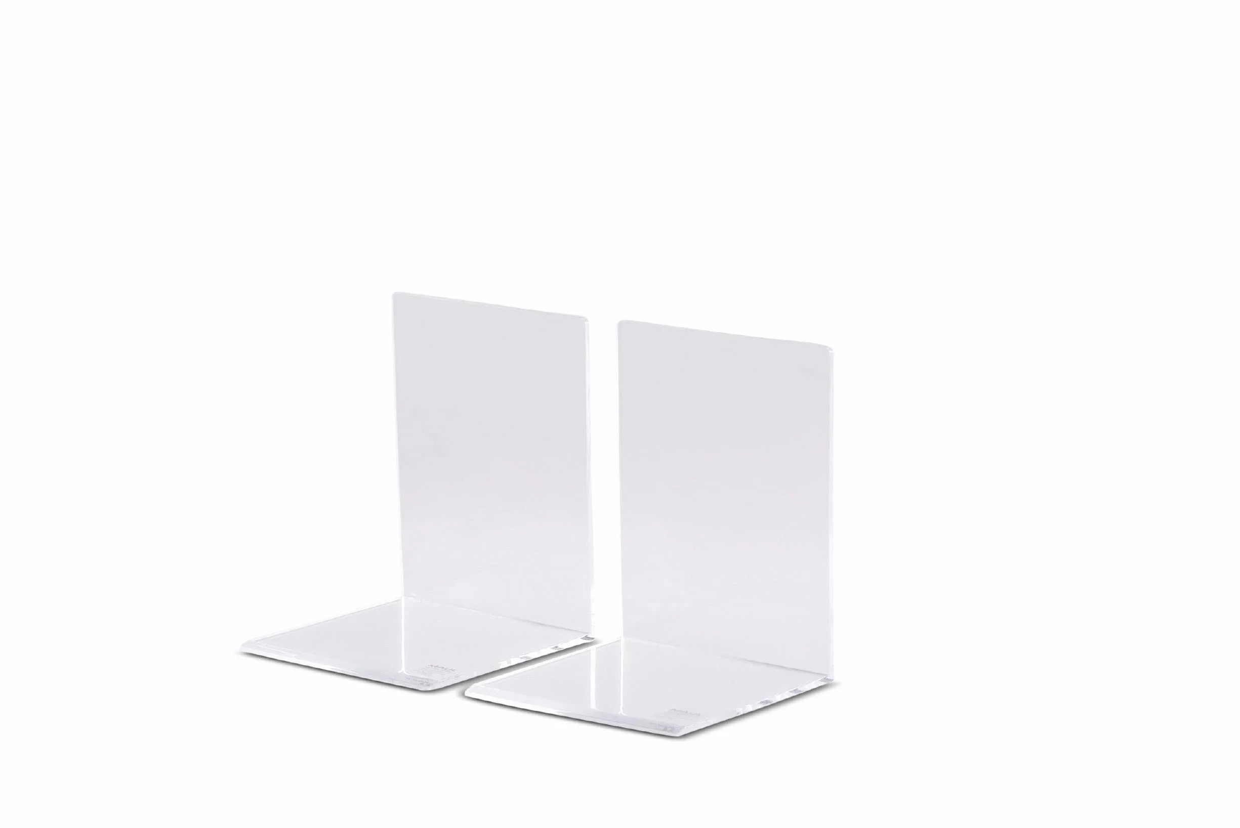 Fermalibri acrilico trasparente 10 x 8 x 10 cm 2 pezzi Moderno