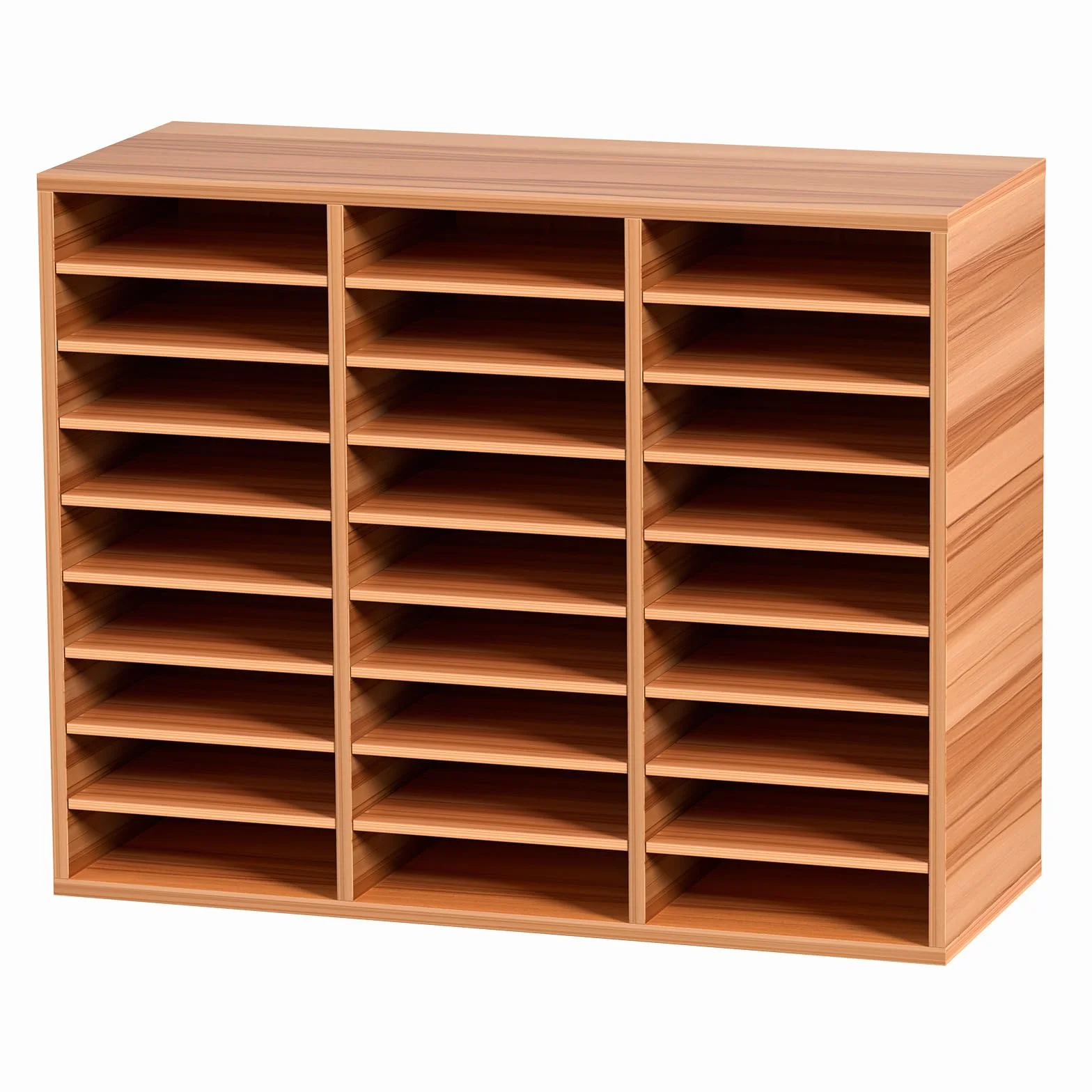 VEVOR Cassetto Mobiletto Portadocumenti max. 27 Scomparti Portadocumenti, Cassetto Portadocumenti in Legno Materiale MDF Organizzatore in Legno per Documenti Carte Riviste File per Ufficio, Scuola