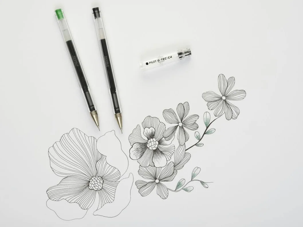 PILOT G-Tec C4 - Penna a sfera con inchiostro gel, punta da 0,4 mm, tratto da 0,2 mm, confezione da 9 colori