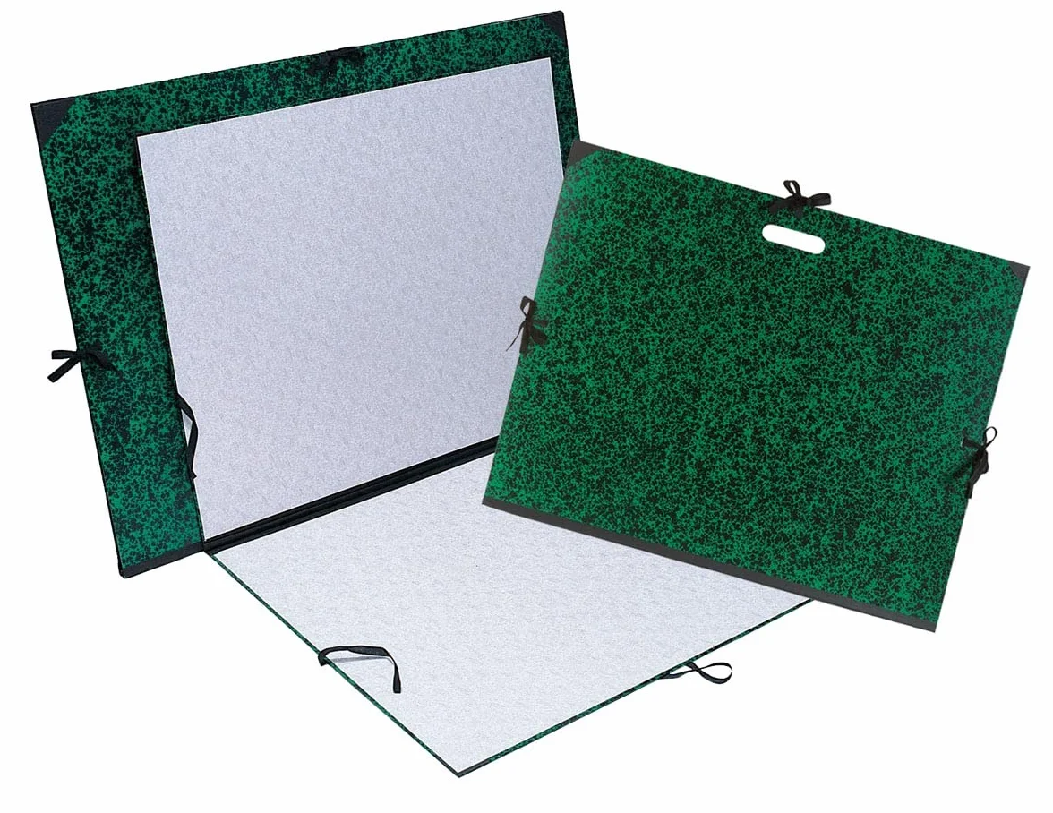 Exacompta 5 Cartelle Disegno Annonay 37x52 cm per B3 1/2 Raisin Verde
