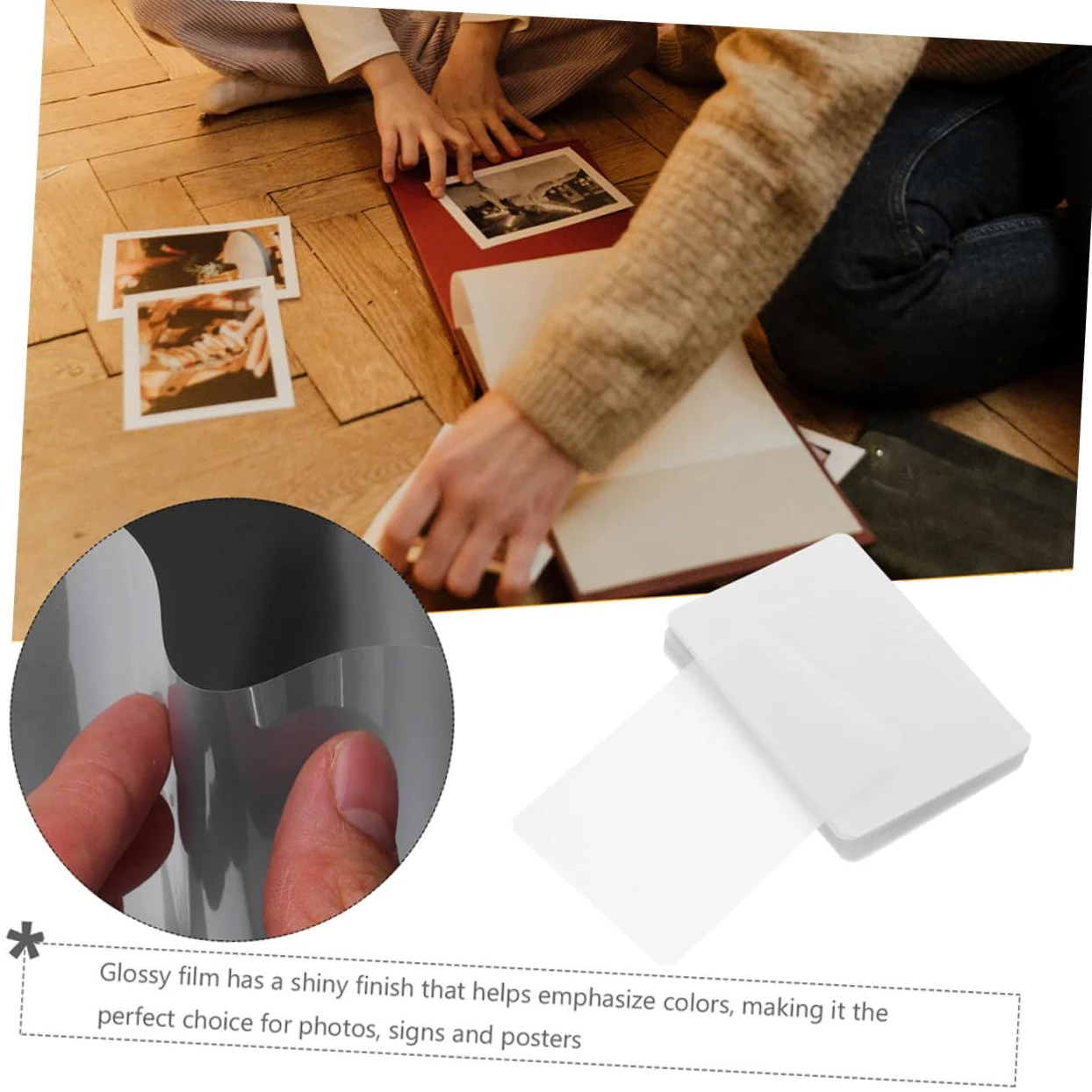 iplusmile 200fogli Pellicola Per Laminazione Termica Trasparenti Buste Laminate Autoadesive Protezione Contro Graffi e Pieghe Per Documenti e Foto