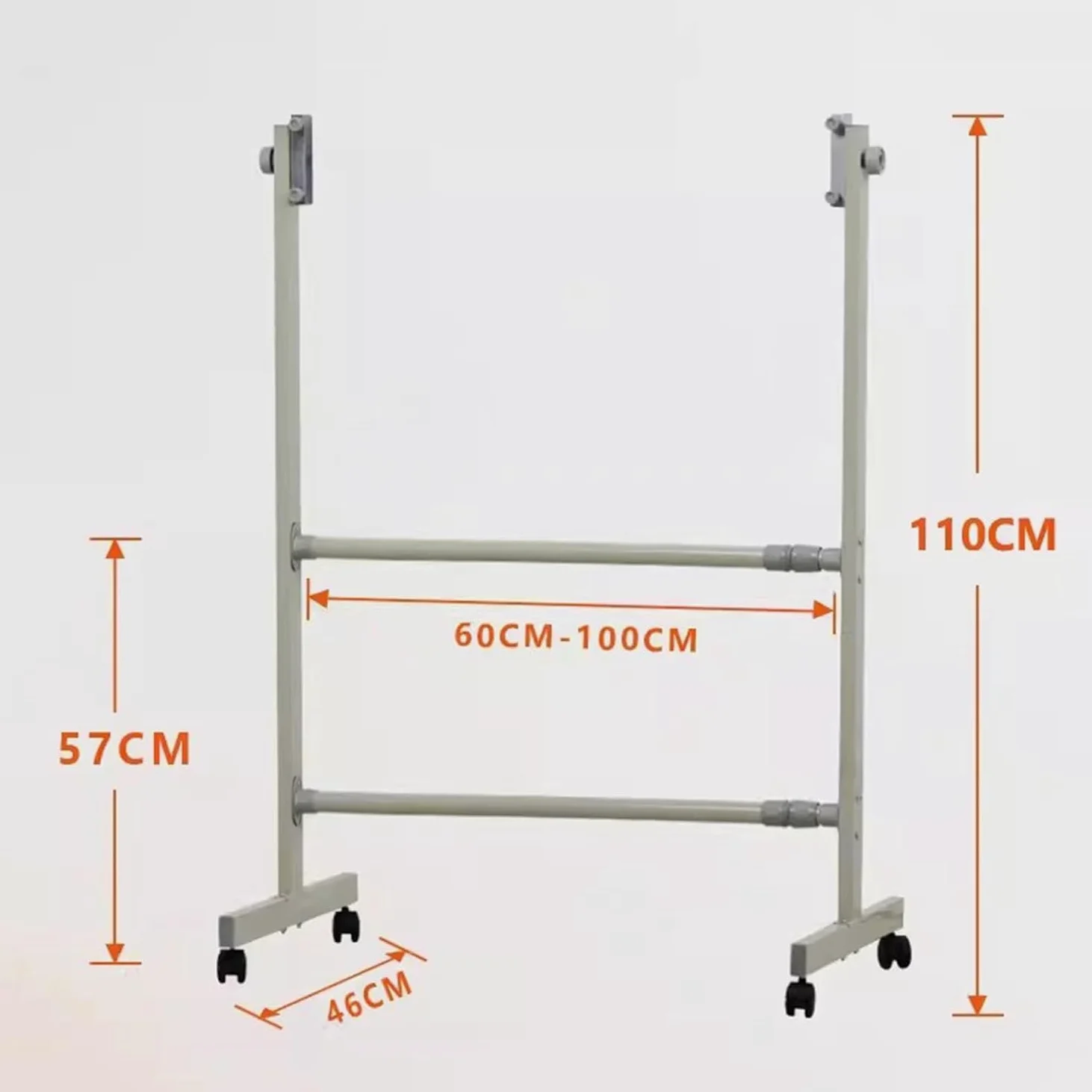 Supporto Mobile per Lavagna cancellabile a Secco da 60x90 cm, Regolabile in Altezza, cavalletto per Lavagna con rotelle per l'aula dell'home Office