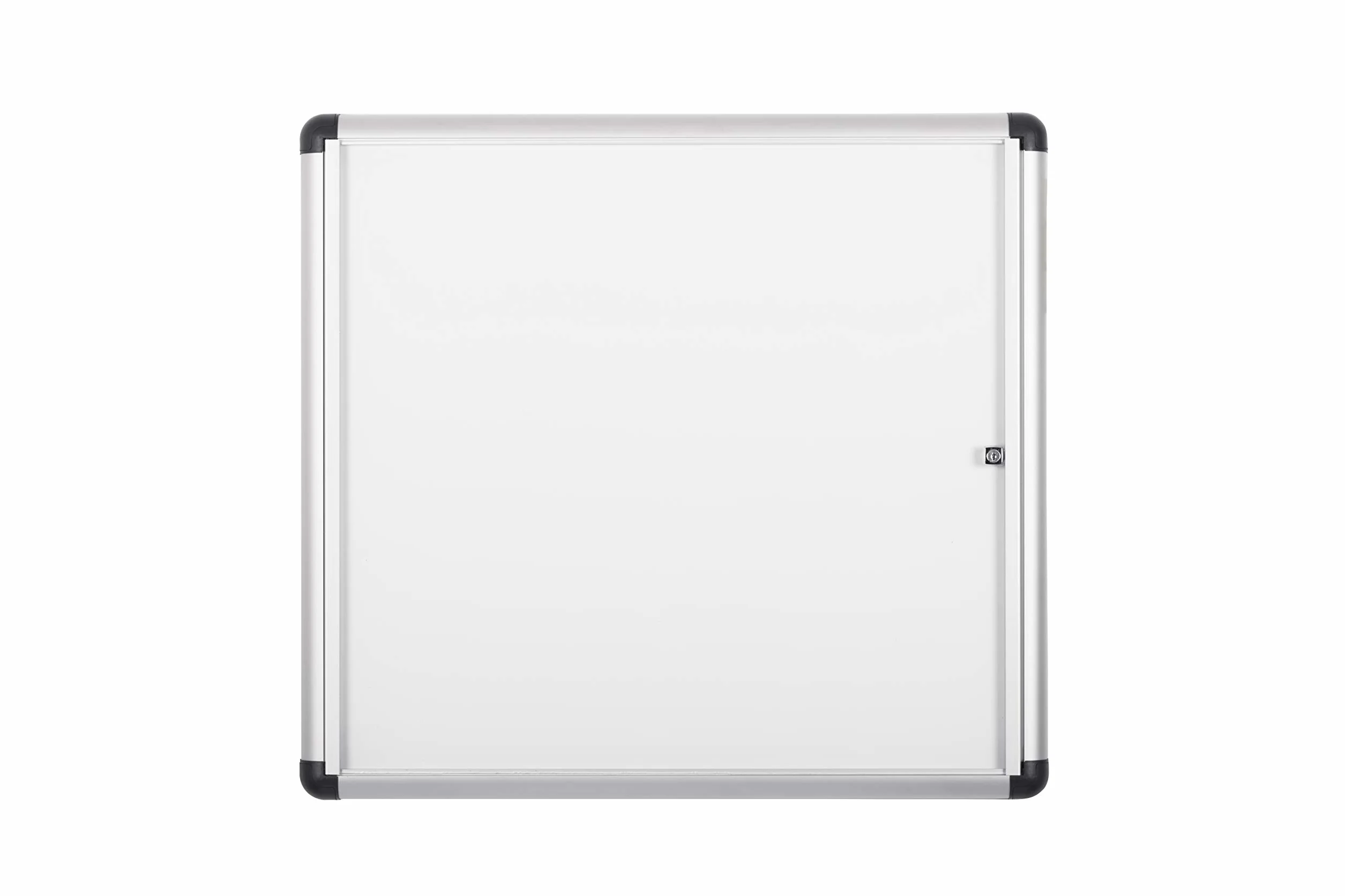 Bi-Office Bacheca Enclore Extra, Superficie Magnetica In Acciaio Laccato, Bacheca Con Anta Battente Per Interni in Alluminio, Dimensioni: 748 x 686 mm - 6xA4