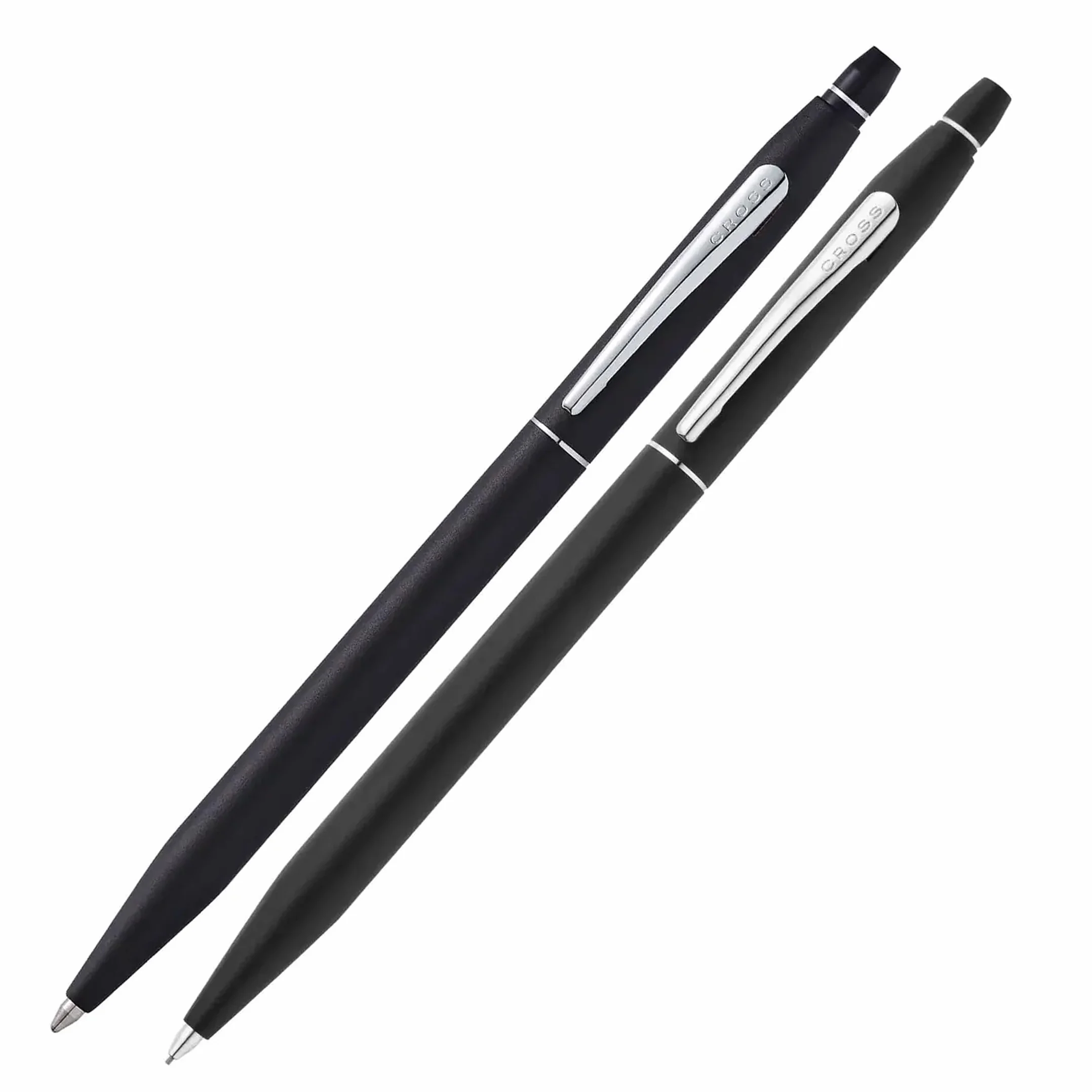 CROSS Click Classic - Penna a sfera ricaricabile nera e portamine da 0,5 mm, in confezione regalo premium