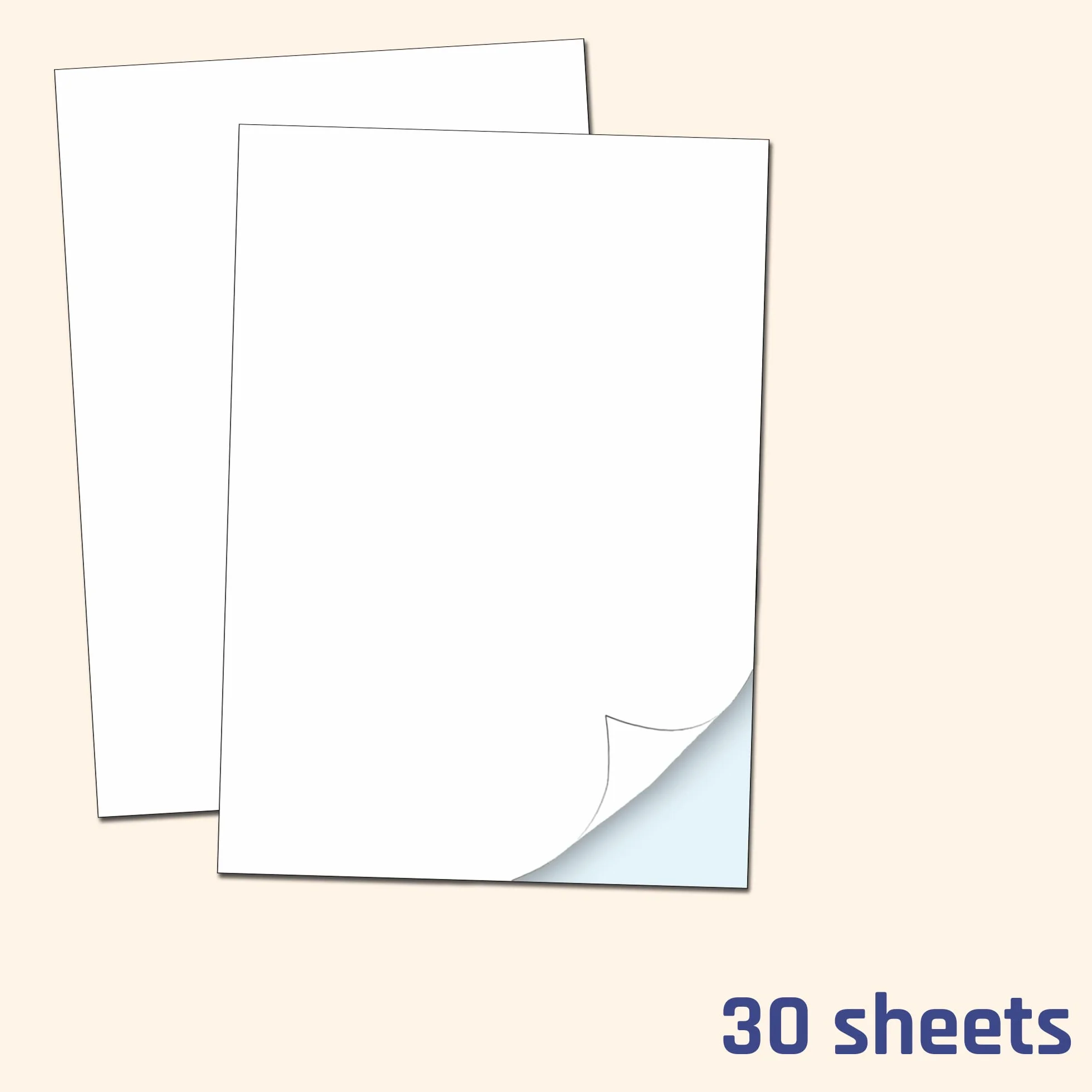 Vinile Stampabile Carta Adesiva Impermeabile A4 Bianca 30 Fogli