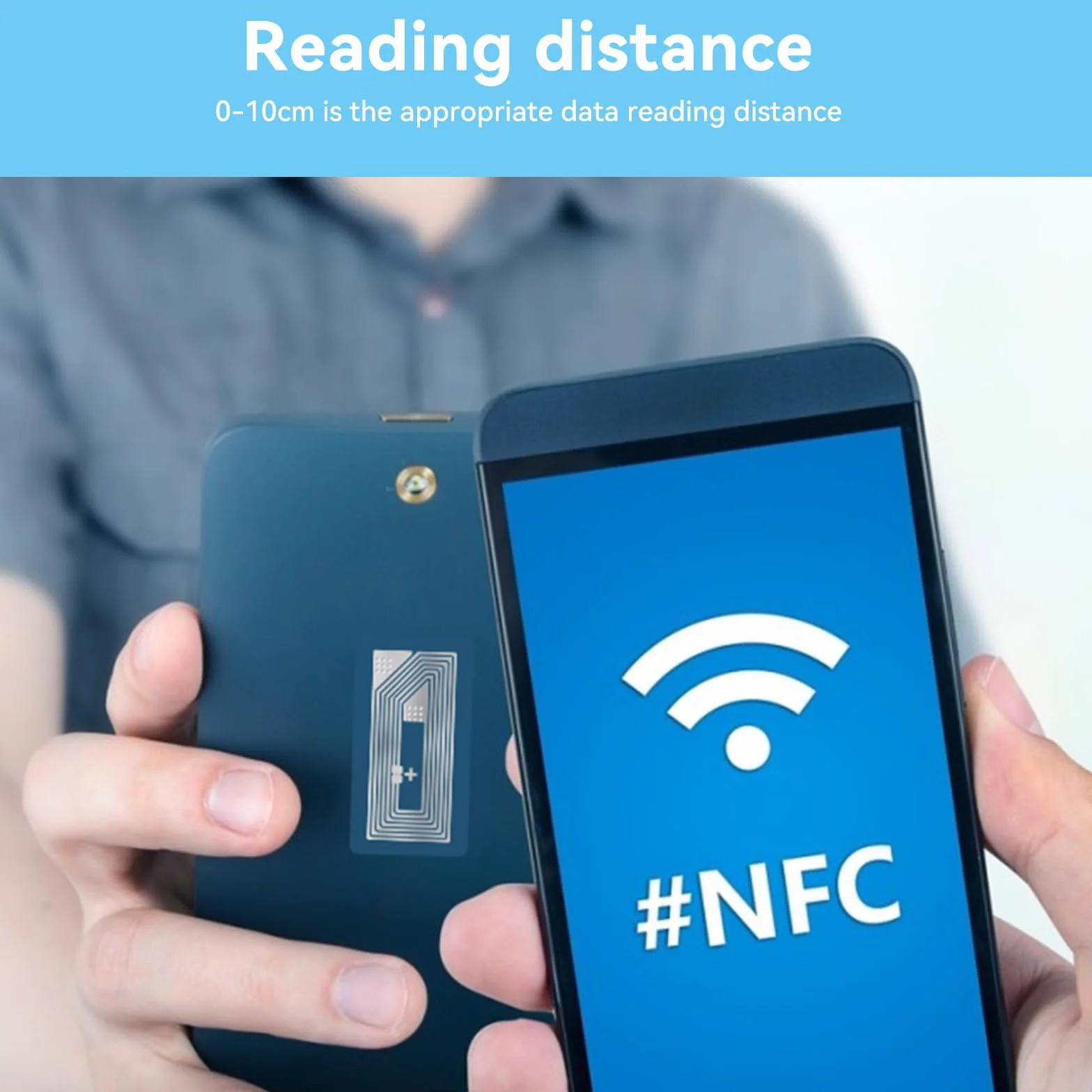 Etichette NFC Adesive NTAG213 Originali, Tag RFID Riscrivibili 144 Byte per Smartphone