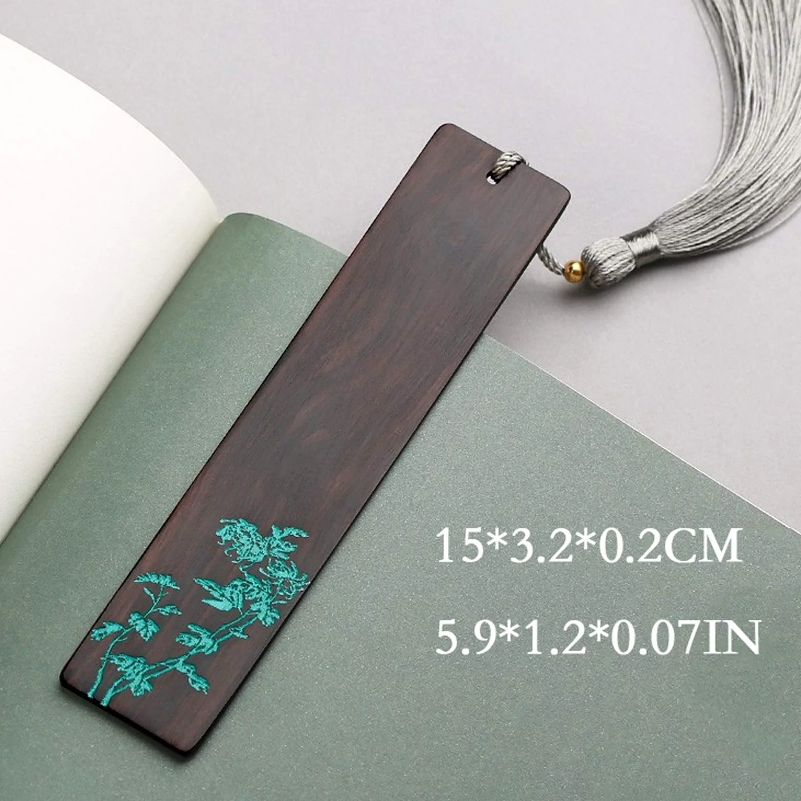 segnalibri Set di segnalibro letterario in Legno Set di segnalibro di Legno Stile Cinese con Belle Nappe Adatte per Ragazze Signore Bambini Lettori per Bambini scrittori segnalibro