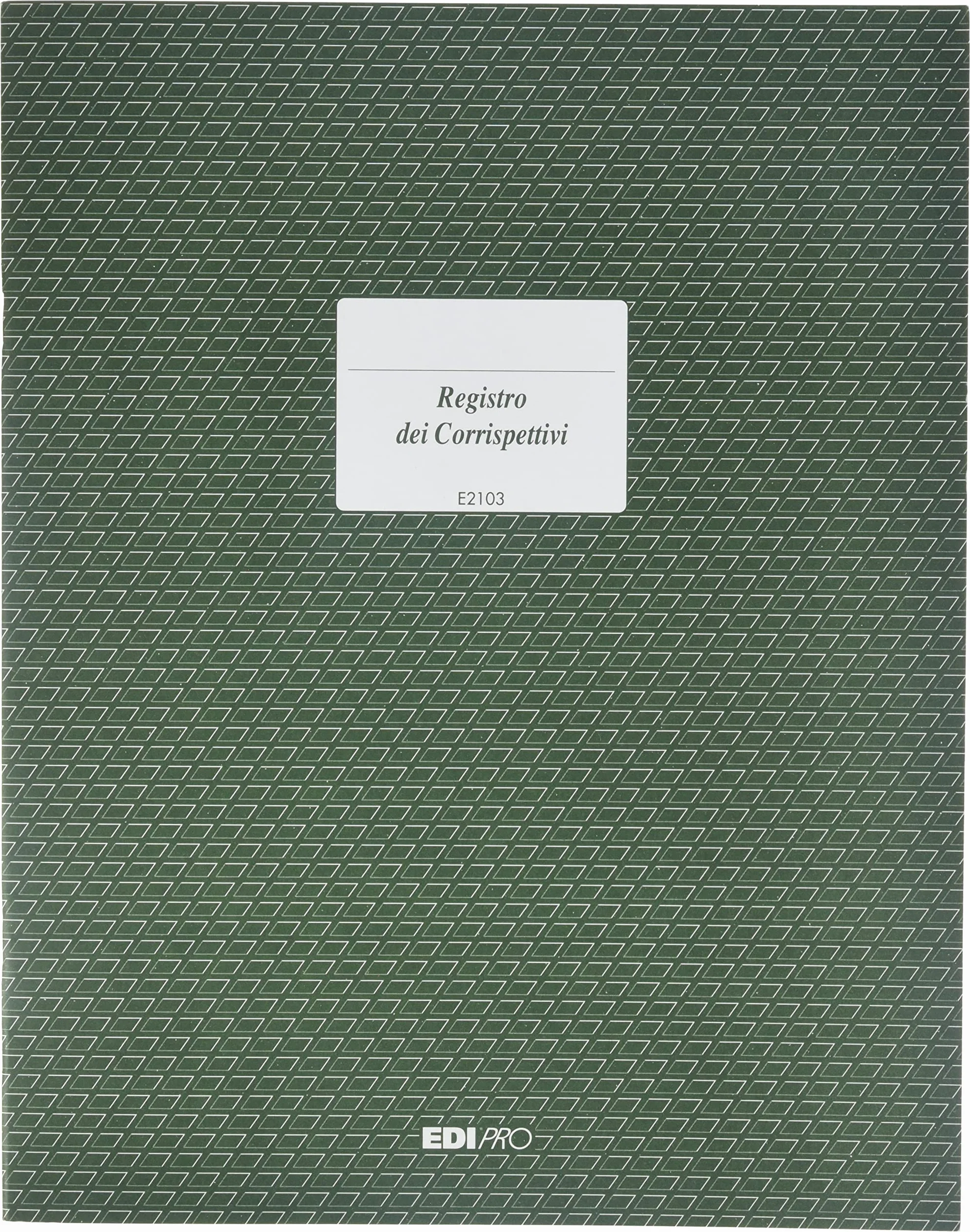 EDIPRO E2103 Registro IVA corrispettivi 15 pagine numerate 31x24,5