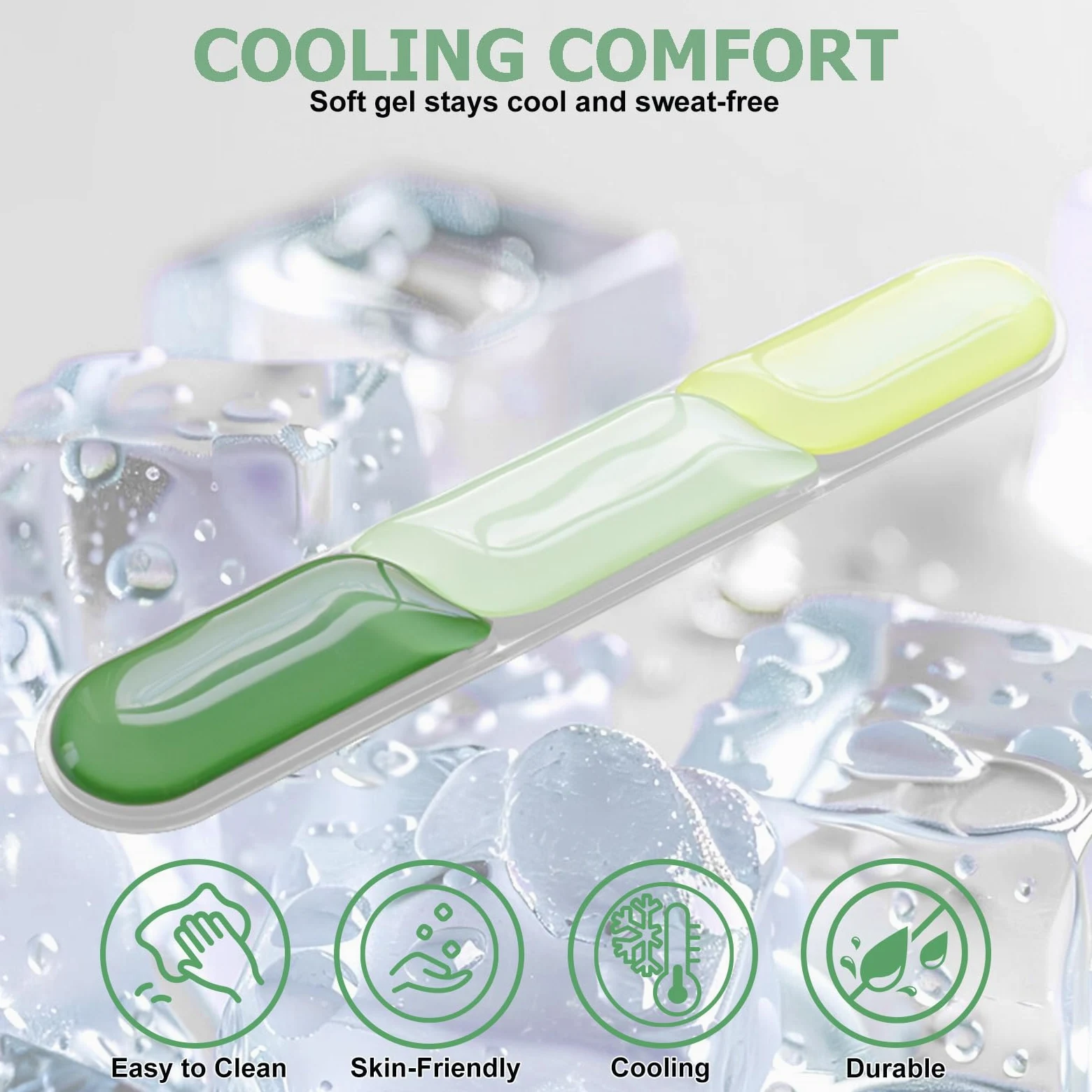 Poggiapolsi per tastiera in gel, poggiapolsi ergonomico per tastiera e mouse del computer, supporto morbido per il polso e tappetino per tastiera per digitare sollievo dal dolore, adatto per ufficio