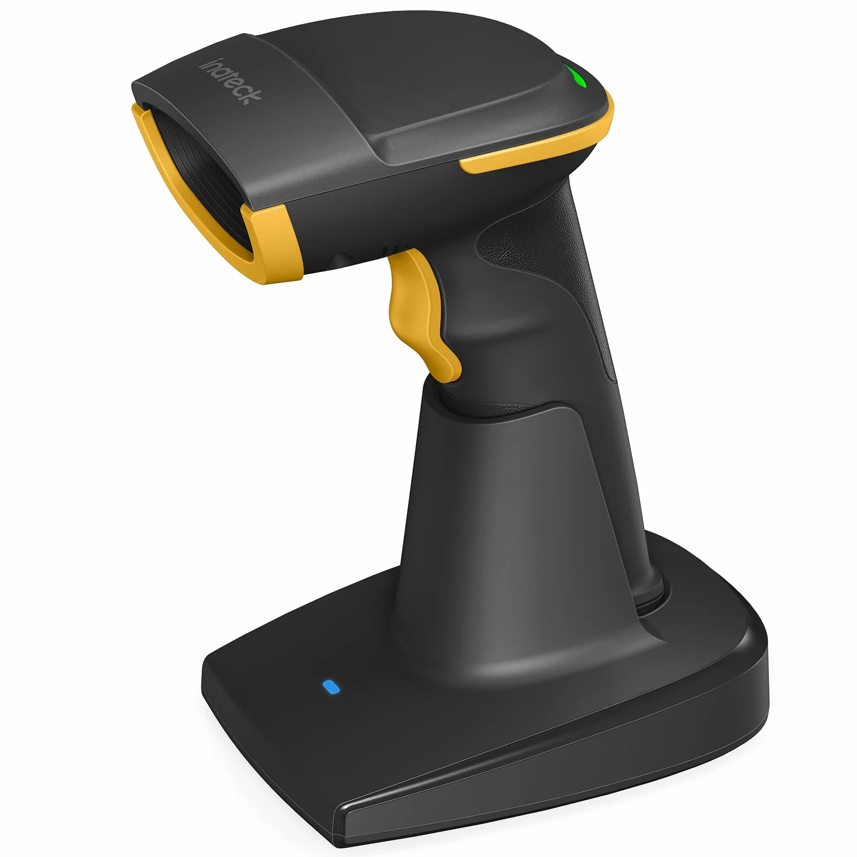 Inateck Scanner per Codici a Barre 2D Wireless, Bluetooth 5.0, Base Intelligente 2.4Ghz, Scansione su Schermo, BCST-54 (nero)