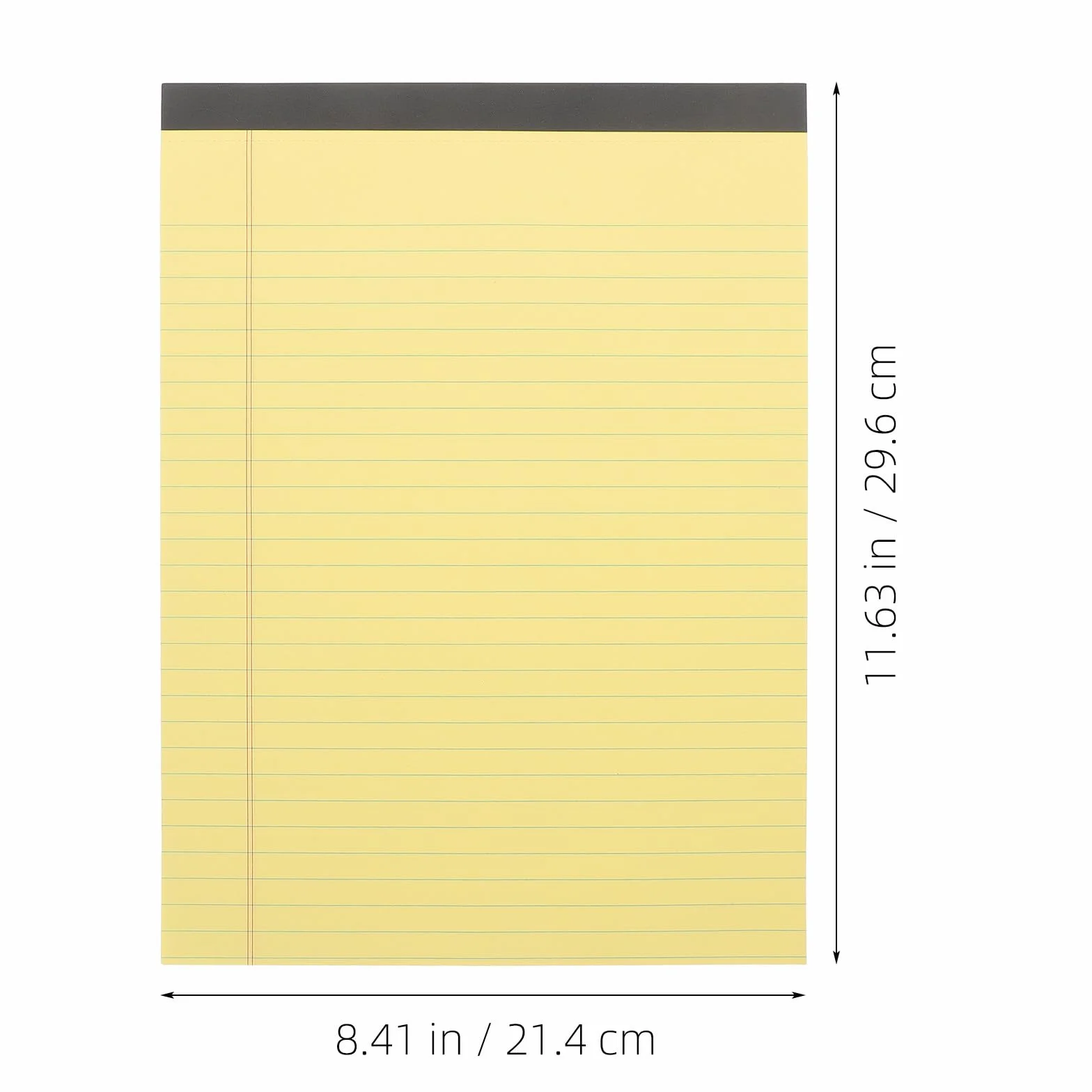 CALLARON Blocco Note Giallo 4 Pezzi A4 Righe per Annotazioni Facile da Trasportare e Conservare per Ufficio e Scuola