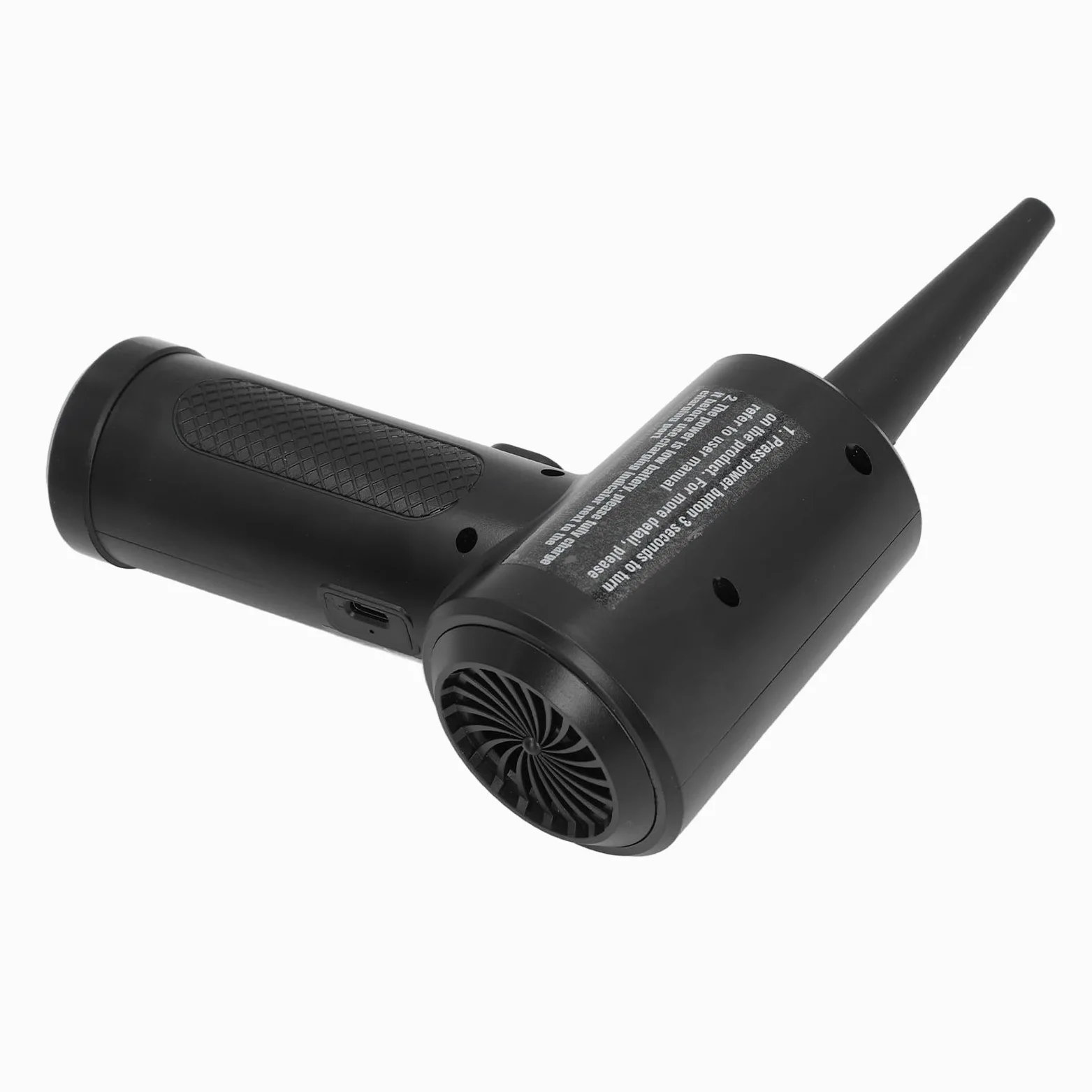 Spolverino Elettrico Senza Fili 51000 Giri/min, Soffiatore Ad Aria Compressa con Ugello Lungo e Sottile per Tastiera Laptop Fotocamera Pulizia Auto, Soffiatore per Polvere Portatile Ad Alta