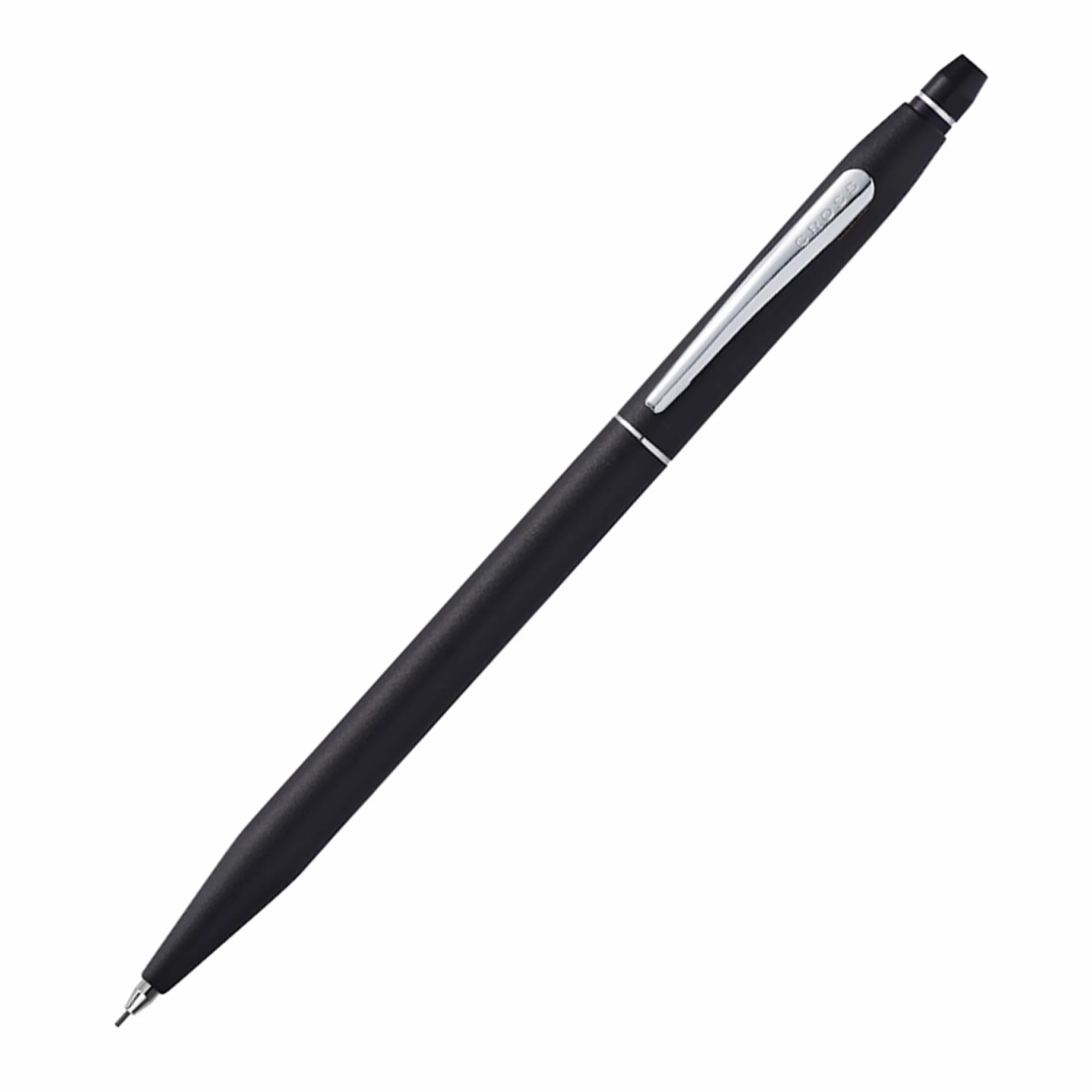 Cross Click - Matita ricaricabile presentata in una confezione regalo per tutti i giorni, punta media, inchiostro nero, nero e cromato