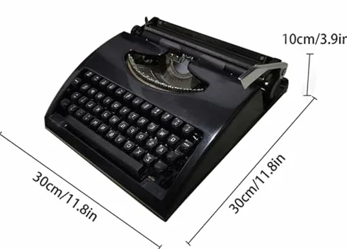 Macchina da scrivere manuale, macchina da scrivere meccanica portatile di ispirazione retrò per scrivere lettere e artigianato