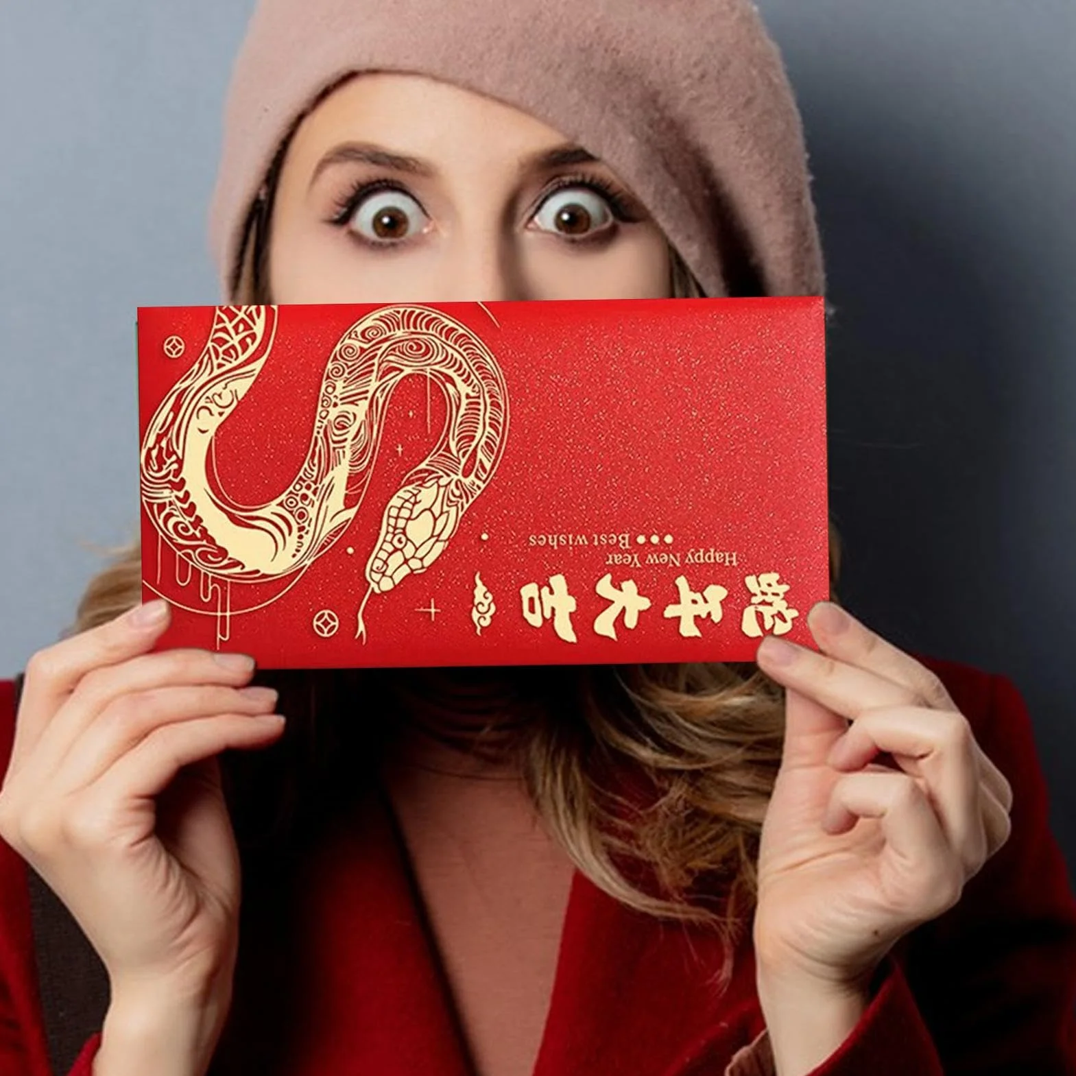 Buste rosse Anno del Serpente 2025 per Capodanno cinese