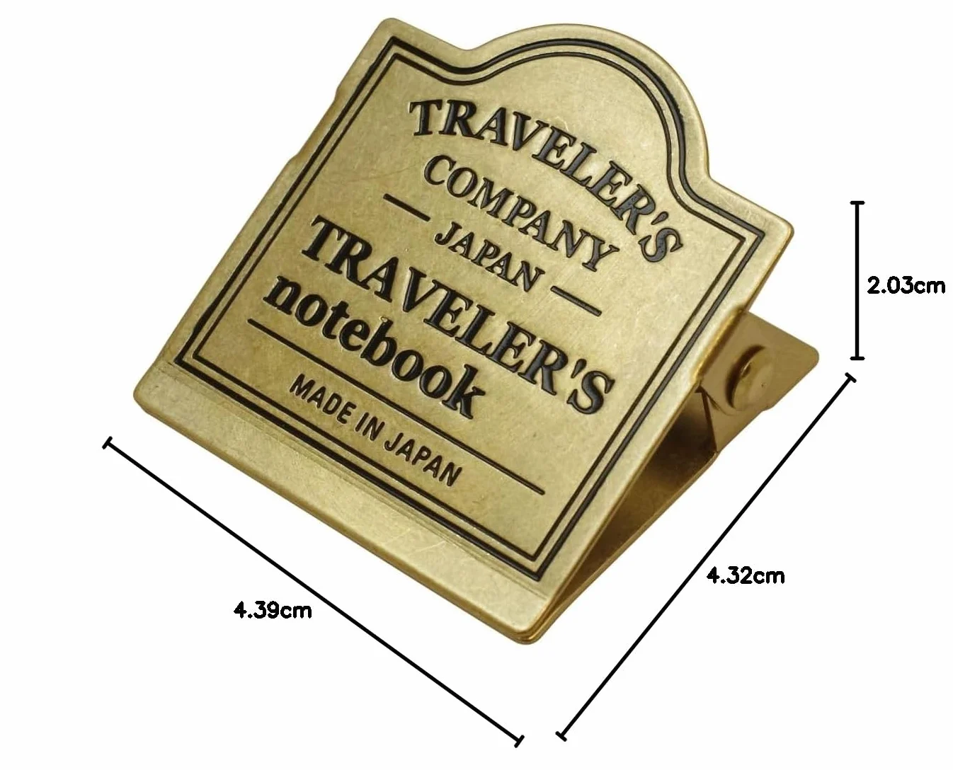 Brass Clip TRC Logo - Refill 030 per Traveler's Notebook Regular e Passport Size
