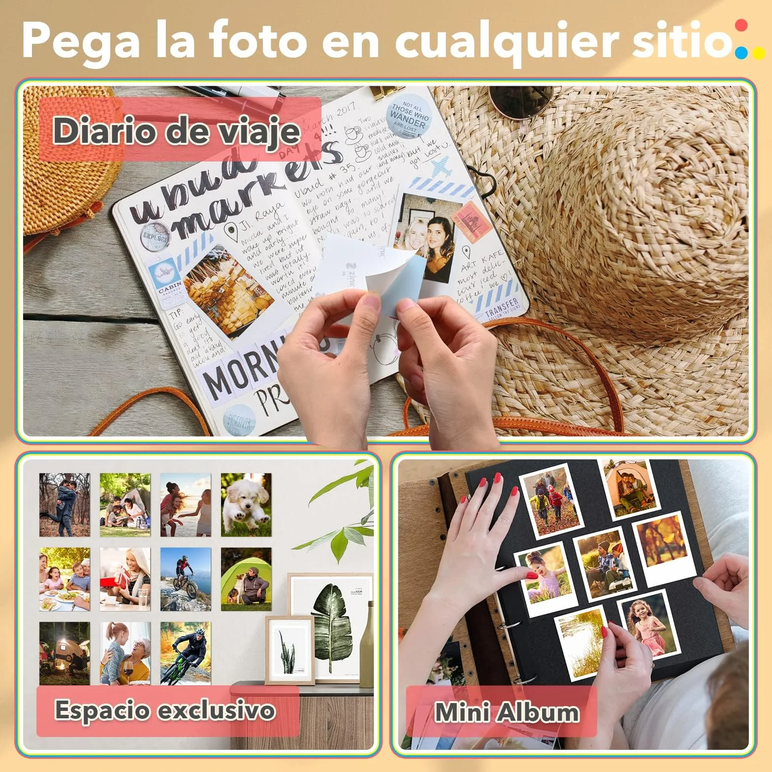 Liene Pearl K100 2x3'' Zink Carta Fotografica 50 Fogli Impermeabile Antistrappo