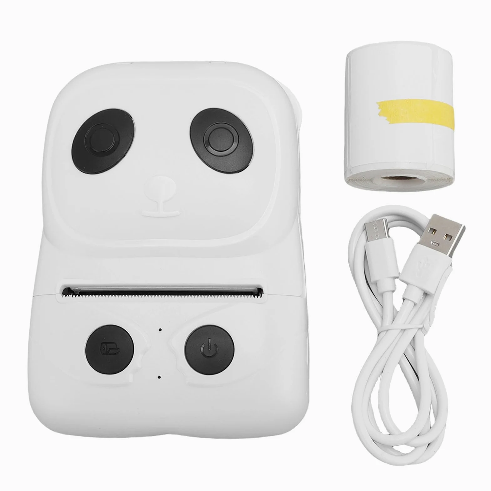 Stampante Termica per Etichette Bluetooth da 50 Mm, Etichettatrice Portatile con Batteria da 1500 MAh per L'organizzazione della Logistica Al Dettaglio di Uffici Domestici