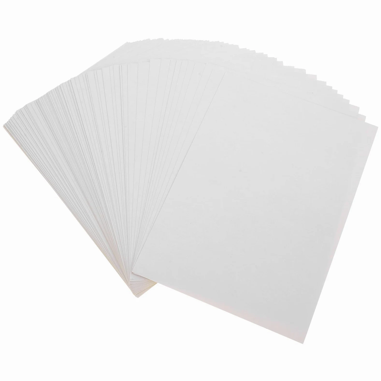 100 Fogli Carta Adesiva Bianca per Stampante Vinile Stampabile Lucido Formato A5 Multiuso Leggero Resistente per Etichette Prezzo e Organizzazione Domestica