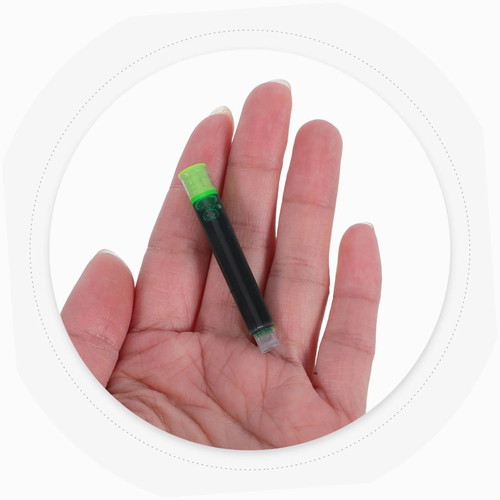 Ricariche di Inchiostro per Penne Stilografiche 3,4mm Calibro, Plastico, 10 Scatole, Scrittura Fluida e Sostituzione Facile per Studenti e Ufficio a Casa
