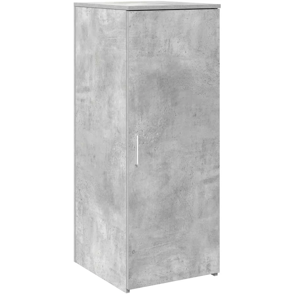 Bancone per ricevimento, grigio cemento, 180 x 50 x 103,5 cm, in legno | Bancone modulare con molto spazio per ufficio, studio e salone. Protezione discreta grazie alle pareti laterali alte.