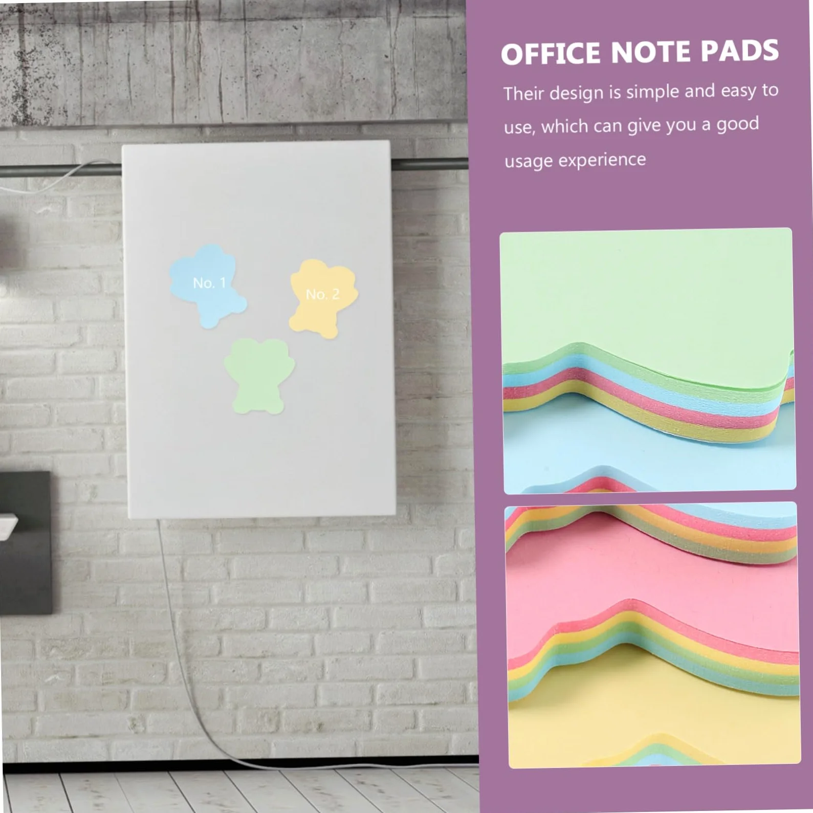 HOMSFOU 4 Pezzi Note Adesive Animali Colorati Libri Memo Pad Autoadesivi per Ufficio e Casa