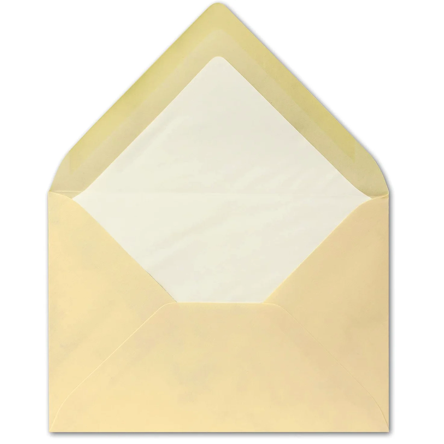 300 buste per lettere, color crema marmorizzata con fodera in seta DIN C6, 11,4 x 16,2 cm, con incollaggio a umido, bianco, 100 grammi al m², classica patta a punta