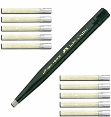 Faber-Castell Matita abrasiva con mina in fibra di vetro verde