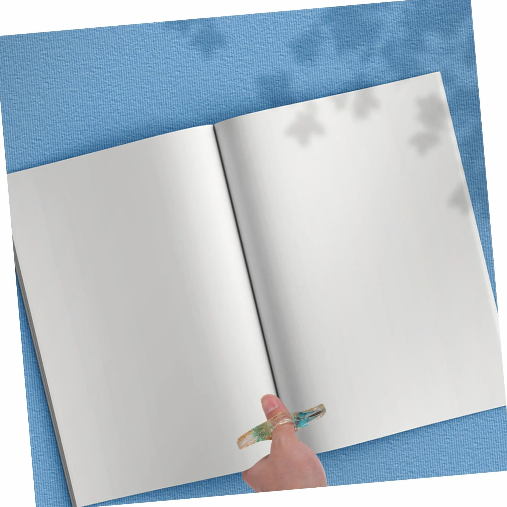 Porta Pagine di Libri in Plastica Resistente, Supporto di Lettura Multifunzione Foro Levigato