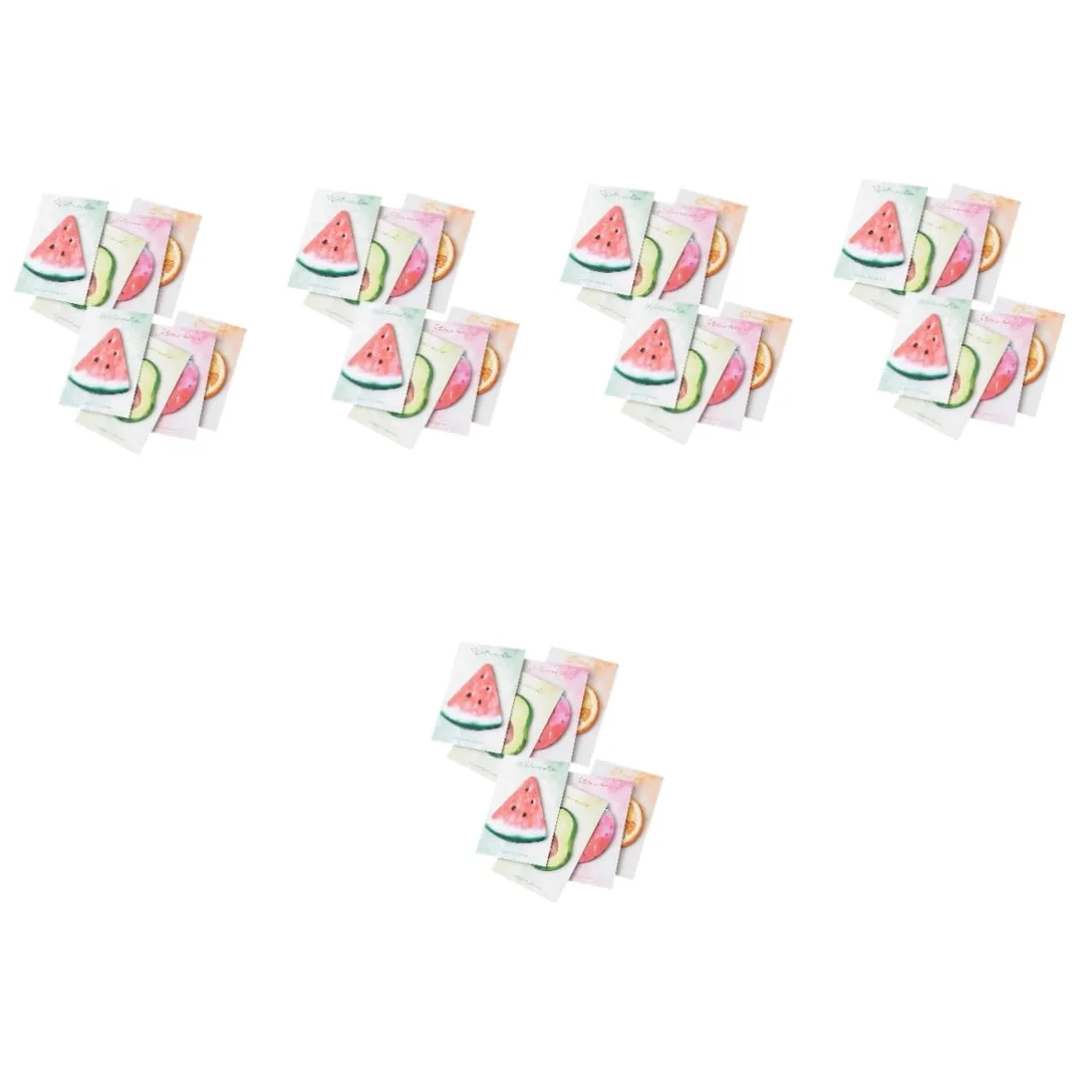 jojofuny 5 Pezzi 8 Note Adesive a Forma Di Frutta Divertente Colorato Pastiglie Adesivi Promemoria Per La Casa Nota Pad Adesivi Per Appunti Dell'ufficio Nota Adesivo Carta