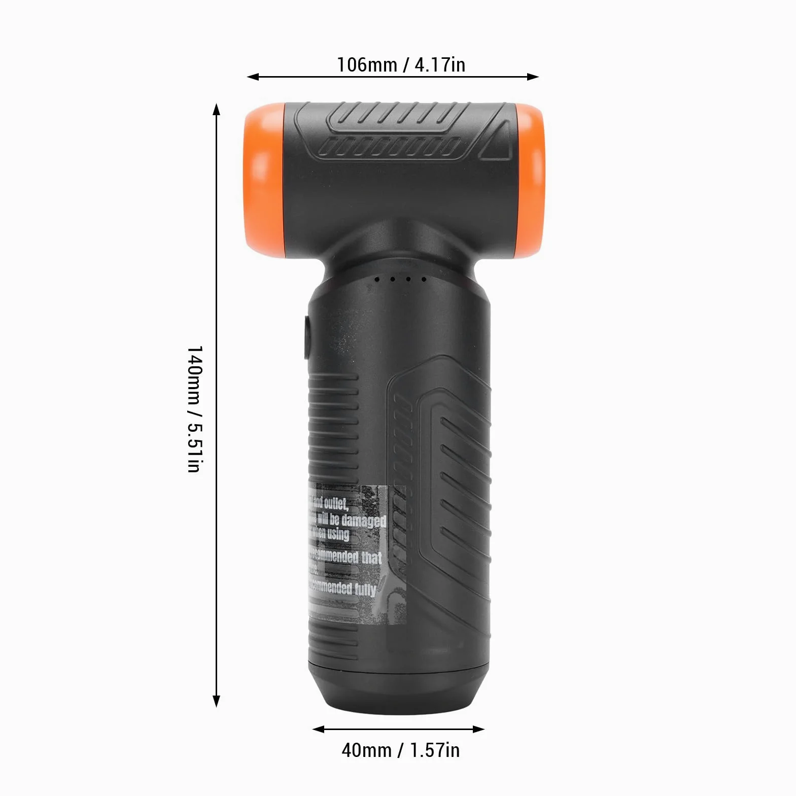 Mini Soffiatore Ad Aria Compressa Ricaricabile, 130.000 Giri/min, con Motore Senza Spazzole, Senza Fili, per Pulizia di Auto, Tastiera, PC e Casa, Batteria da 6.000 MAh